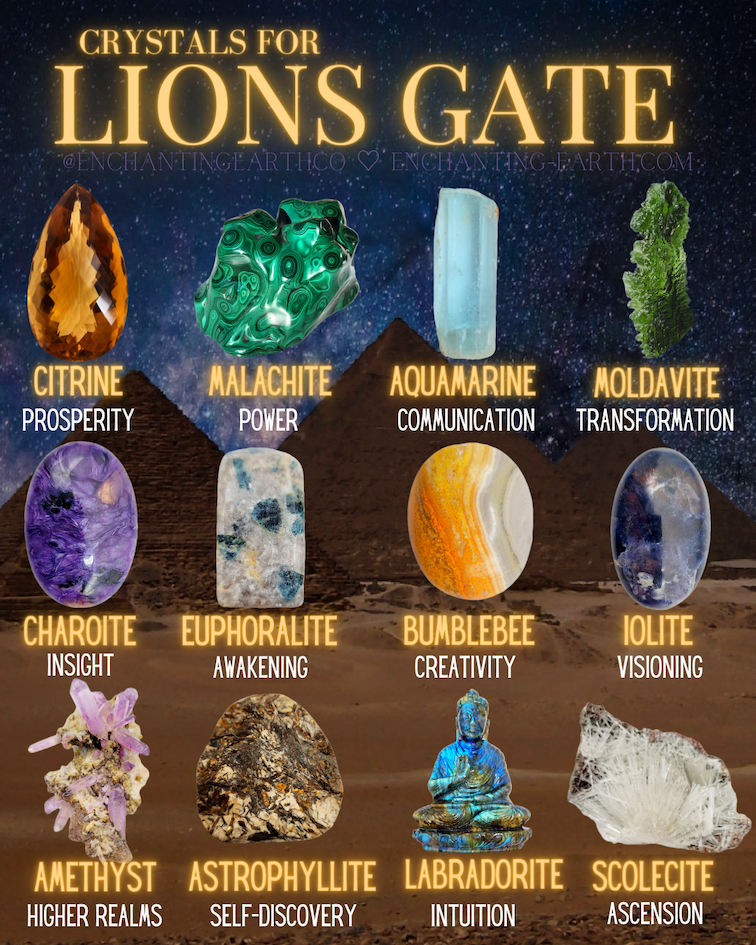 Crystals for Lions Gate Portal