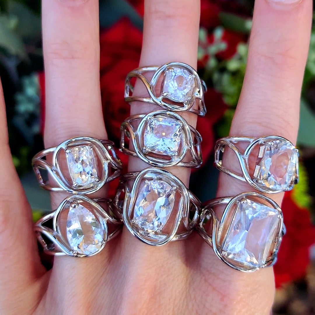 Enchanting Petalite Rings