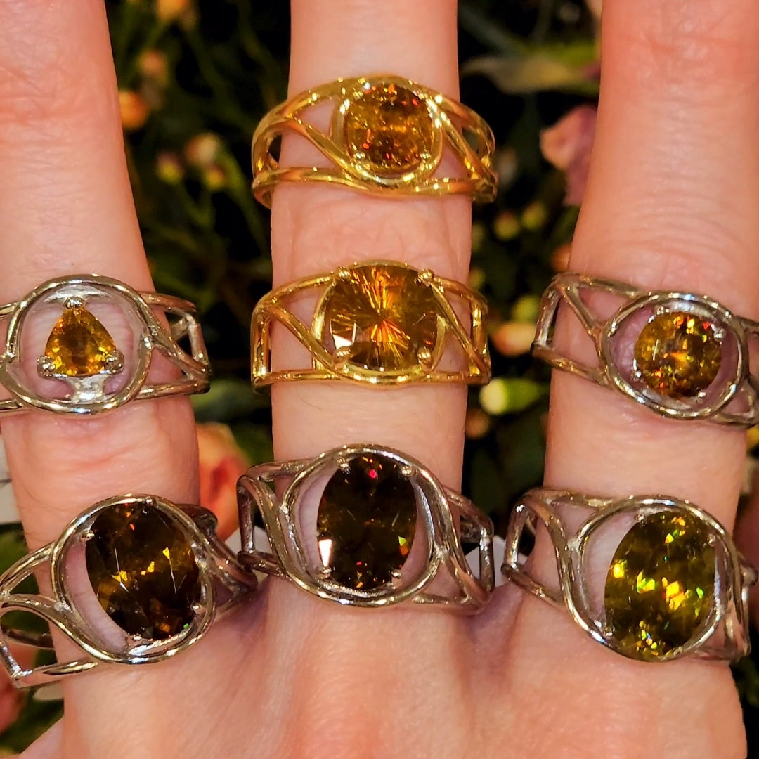 Enchanting Sphene Rings