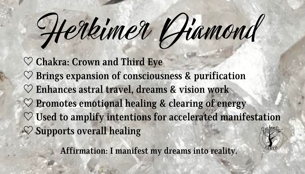 Variscite x Herkimer Diamond Pendant .925 Silver for Emotional Healing, Joy, Love and Prosperity
