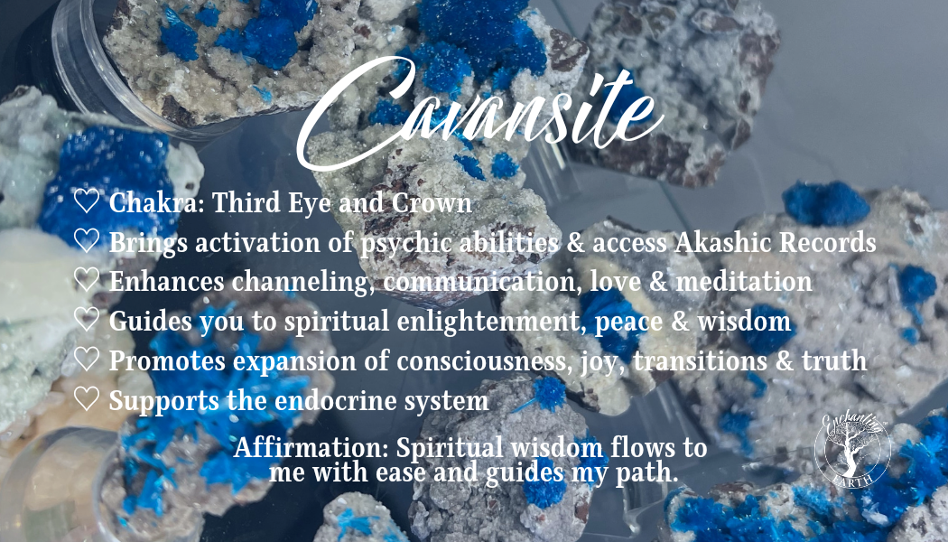 Cavansite Pendant .925 Silver for Expansion of Consciousness, Spiritual Enlightenment and Truth