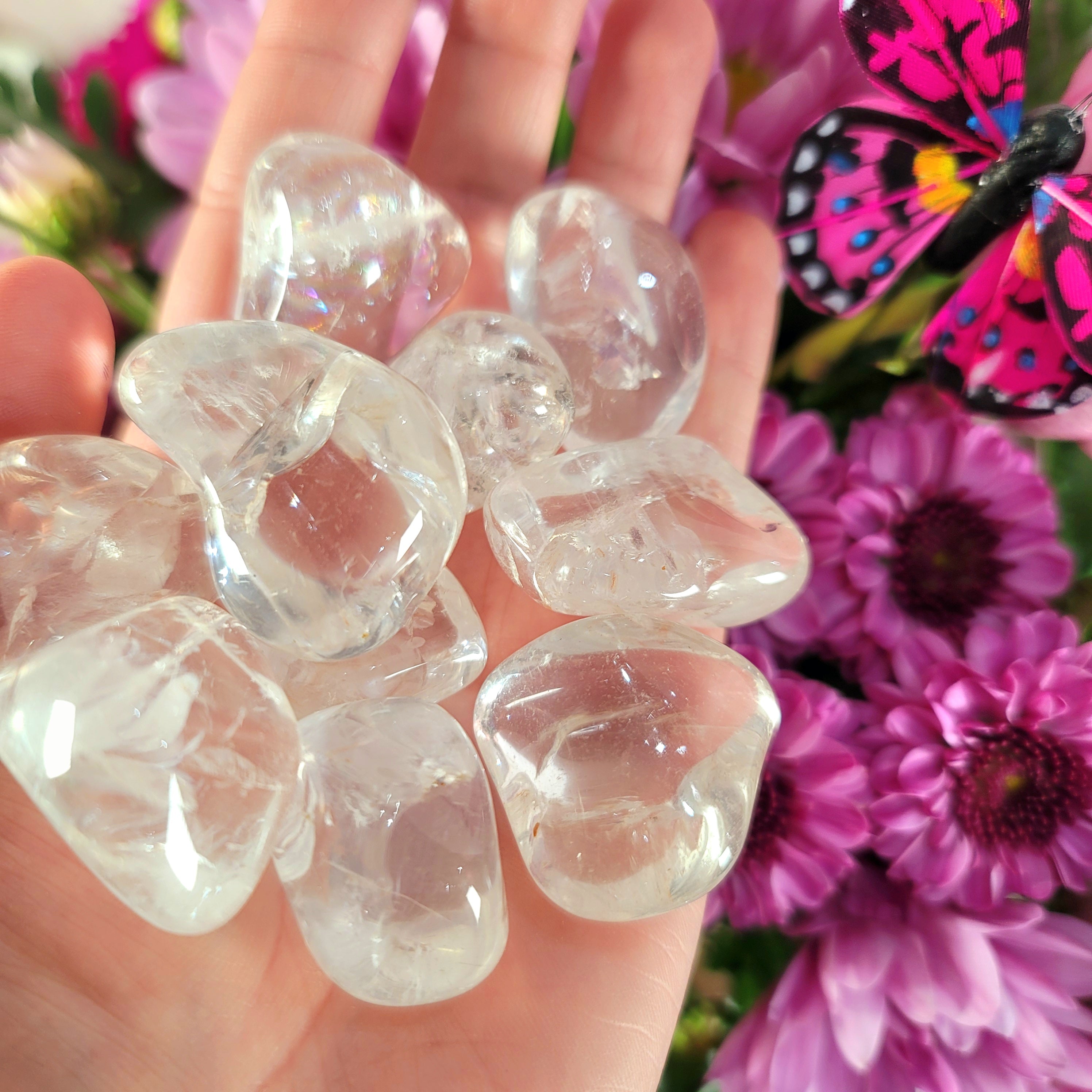 Clear Quartz Tumble for Amplifying Intentions