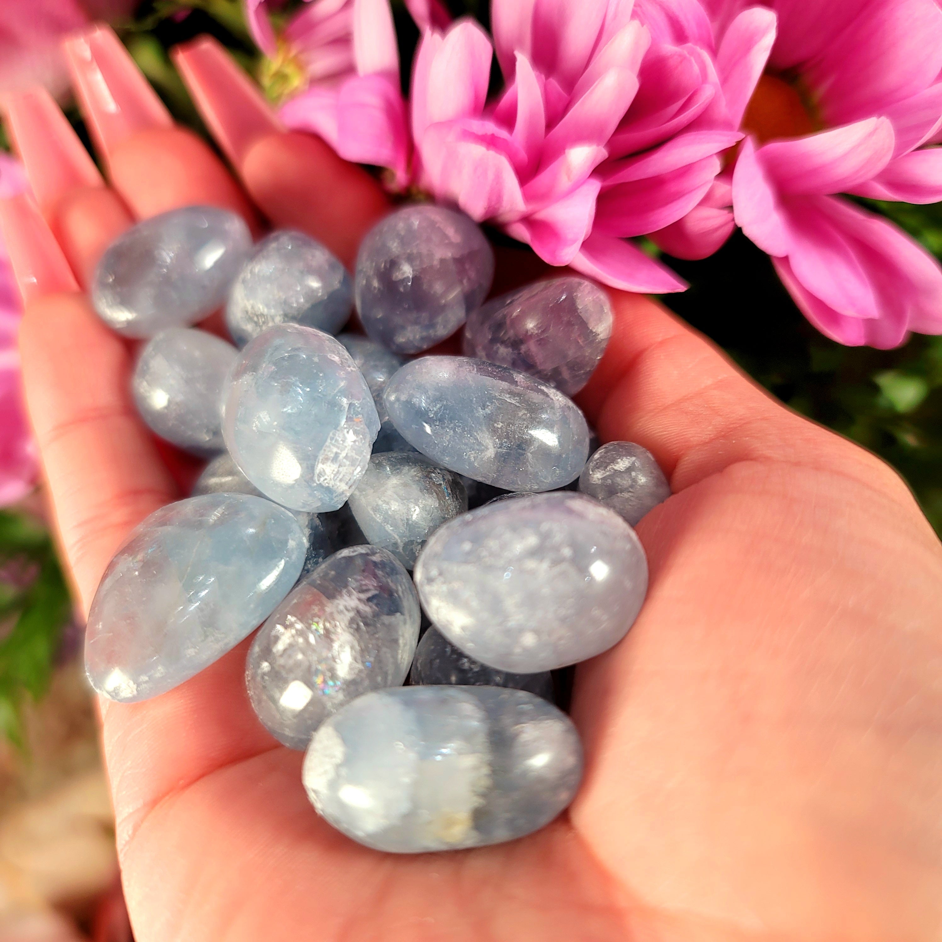 Celestite Tumble for Communicating with Angels, Spirit Guides and Higher Realms