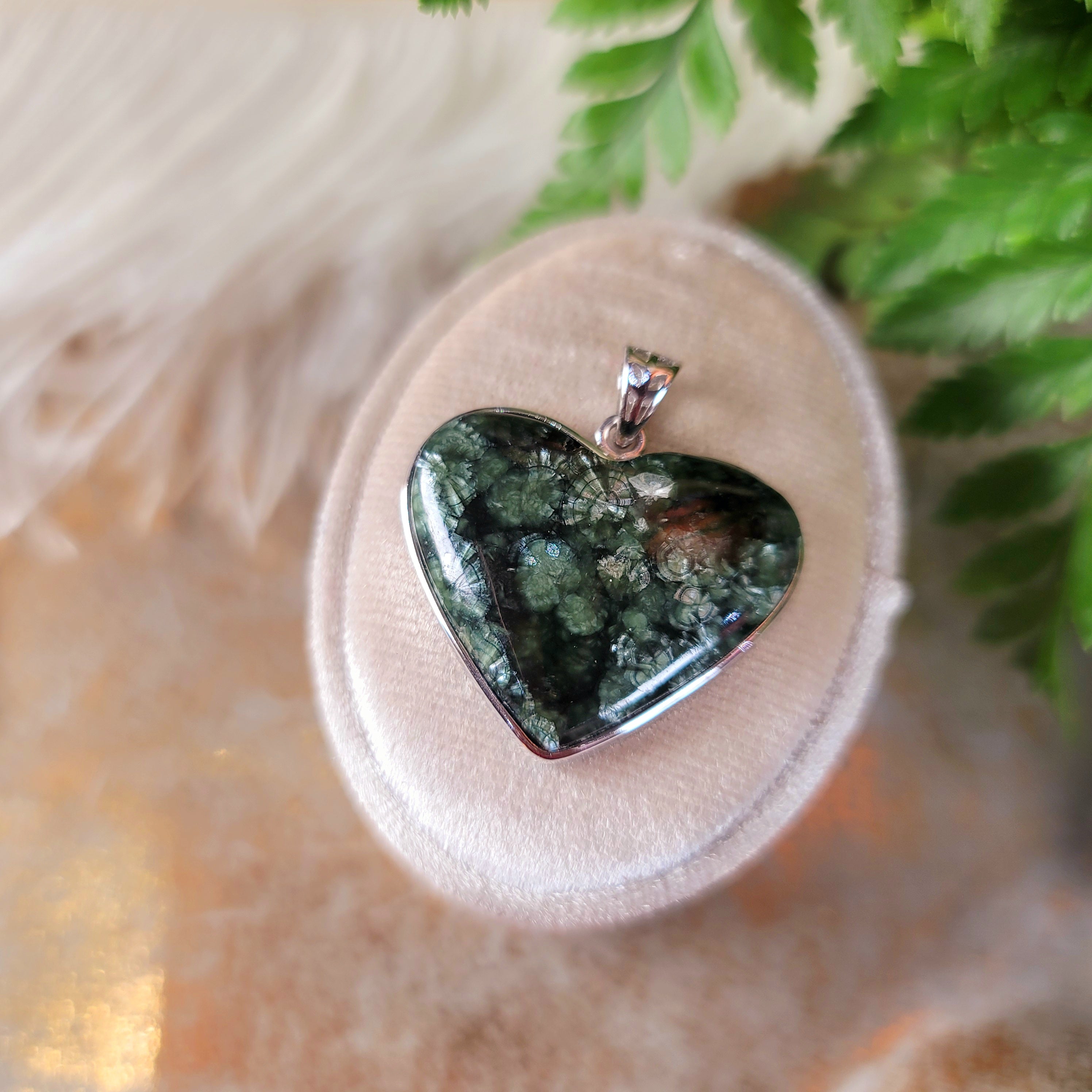 Seraphinite Pendant for Cleansing your Aura and Aligning your Chakras