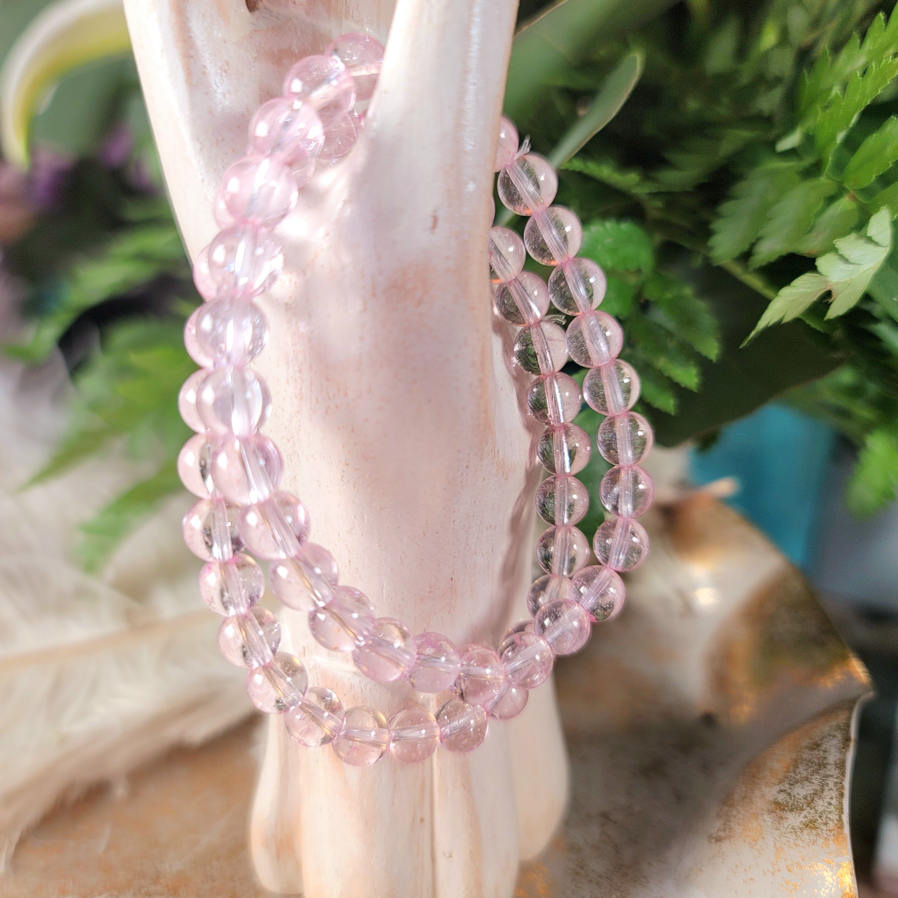 Pink Topaz Bracelet for Honesty, Forgiveness, Positivity & Relaxation