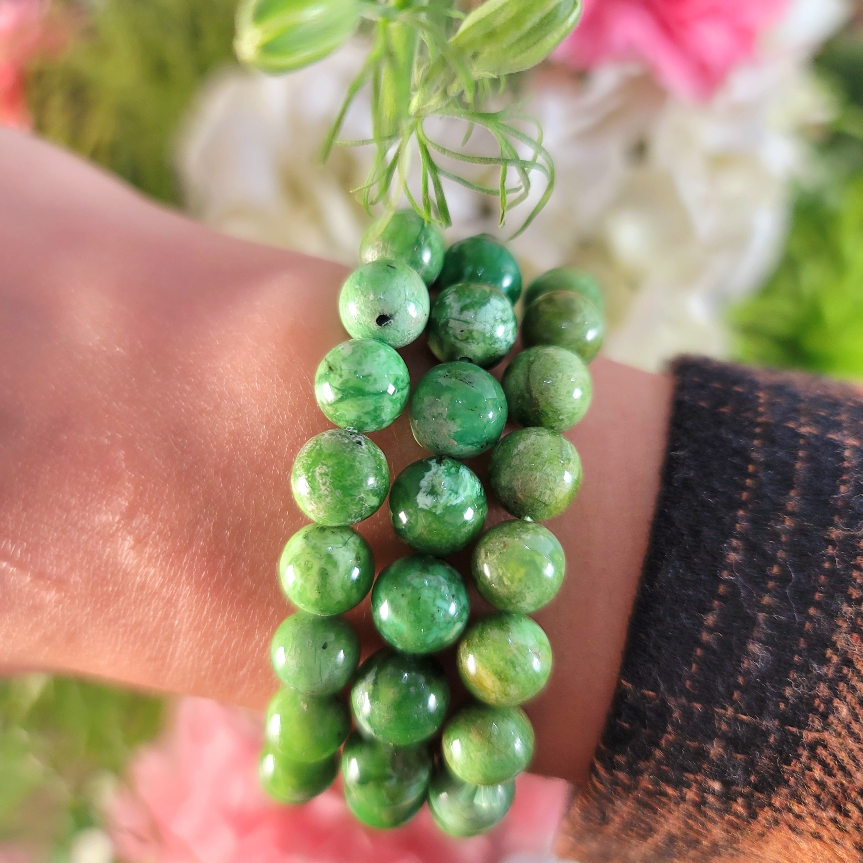 Variscite Bracelet(AAA Grade) for Emotional Healing, Joy, Love and