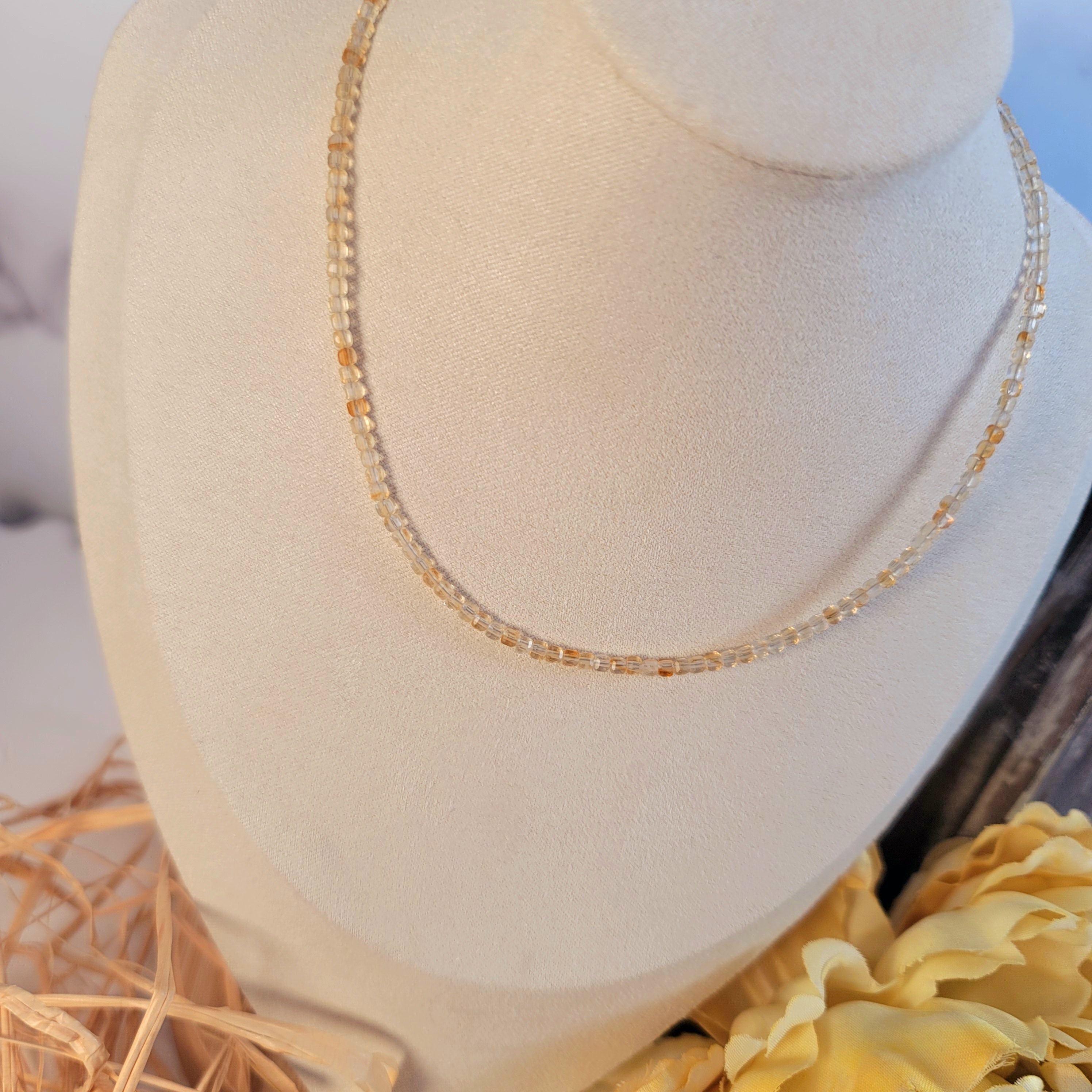 Citrine Choker/Layering Necklace for Abundance on your Soul's Path