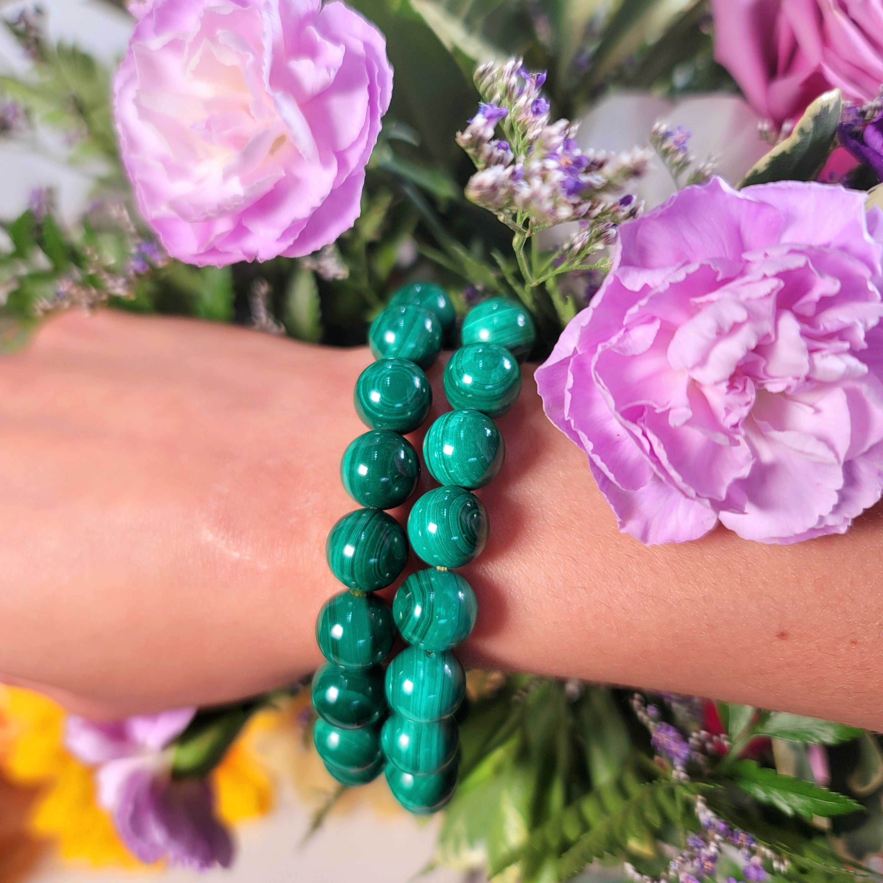 Malachite Bracelet (High Quality) for Abundance, Protection and Transformation