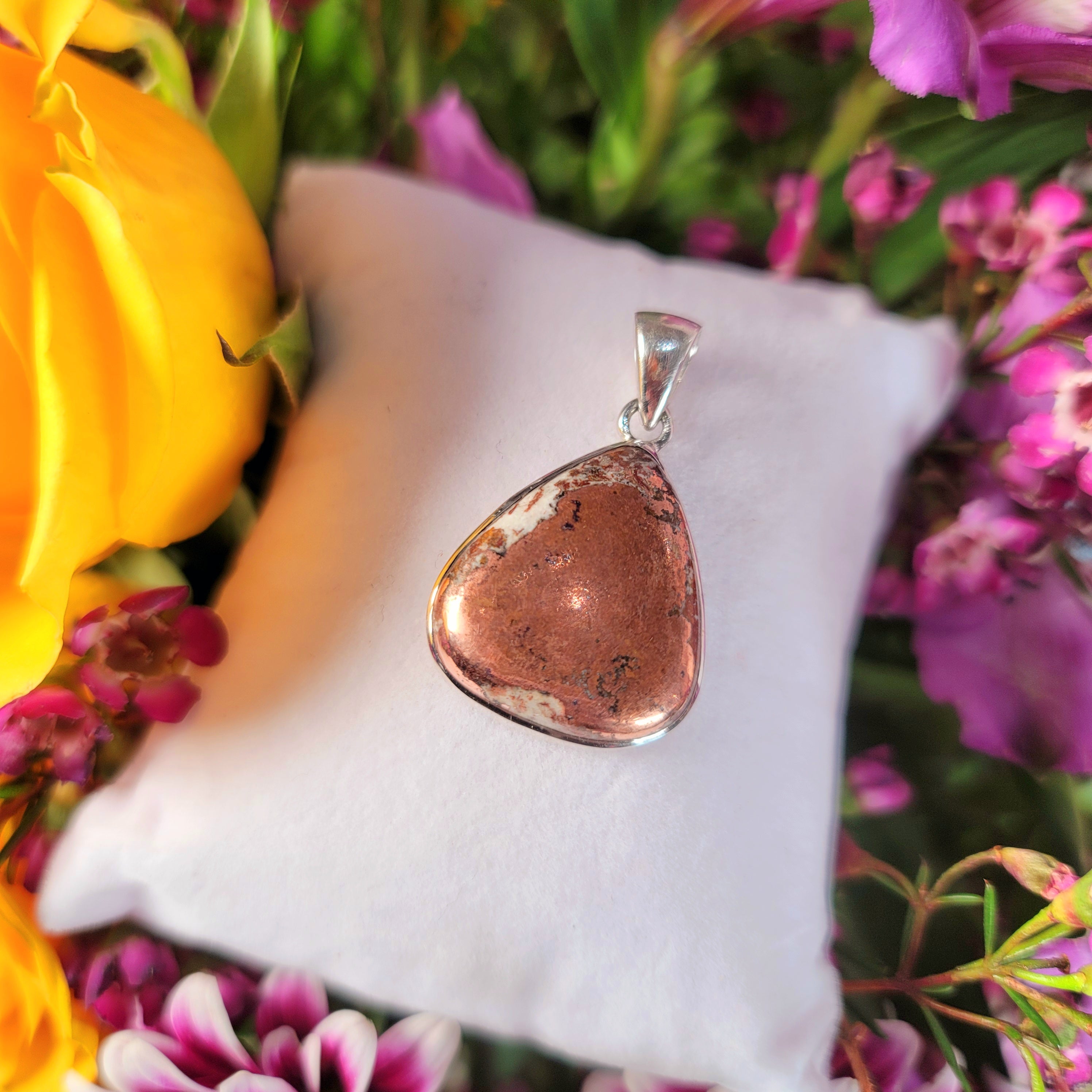 Copper with Dolomite Pendant for Manifesting through Visualization and Breaking through Energetic Blockages