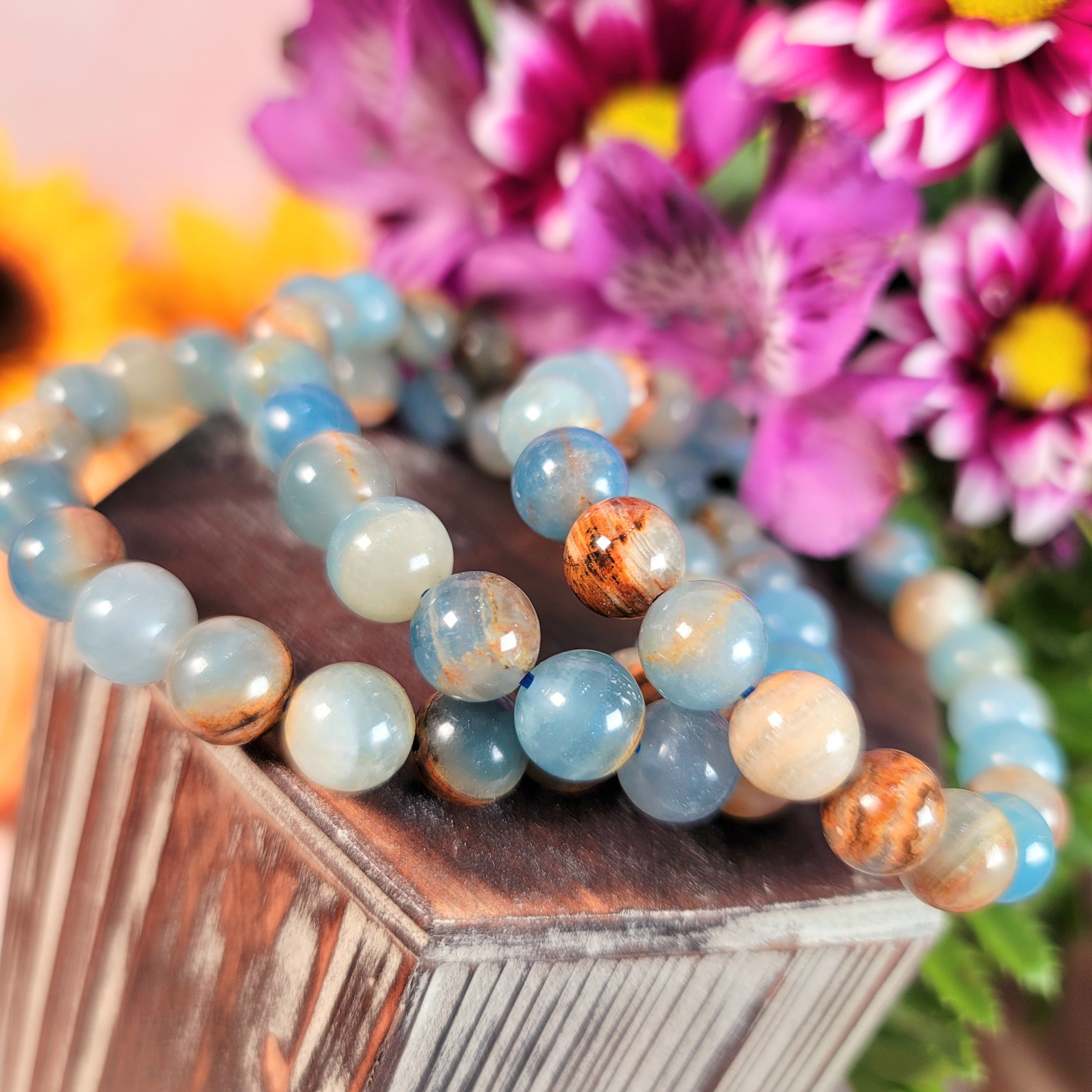 Blue Onyx Bracelet for Happiness, Healing and Peace