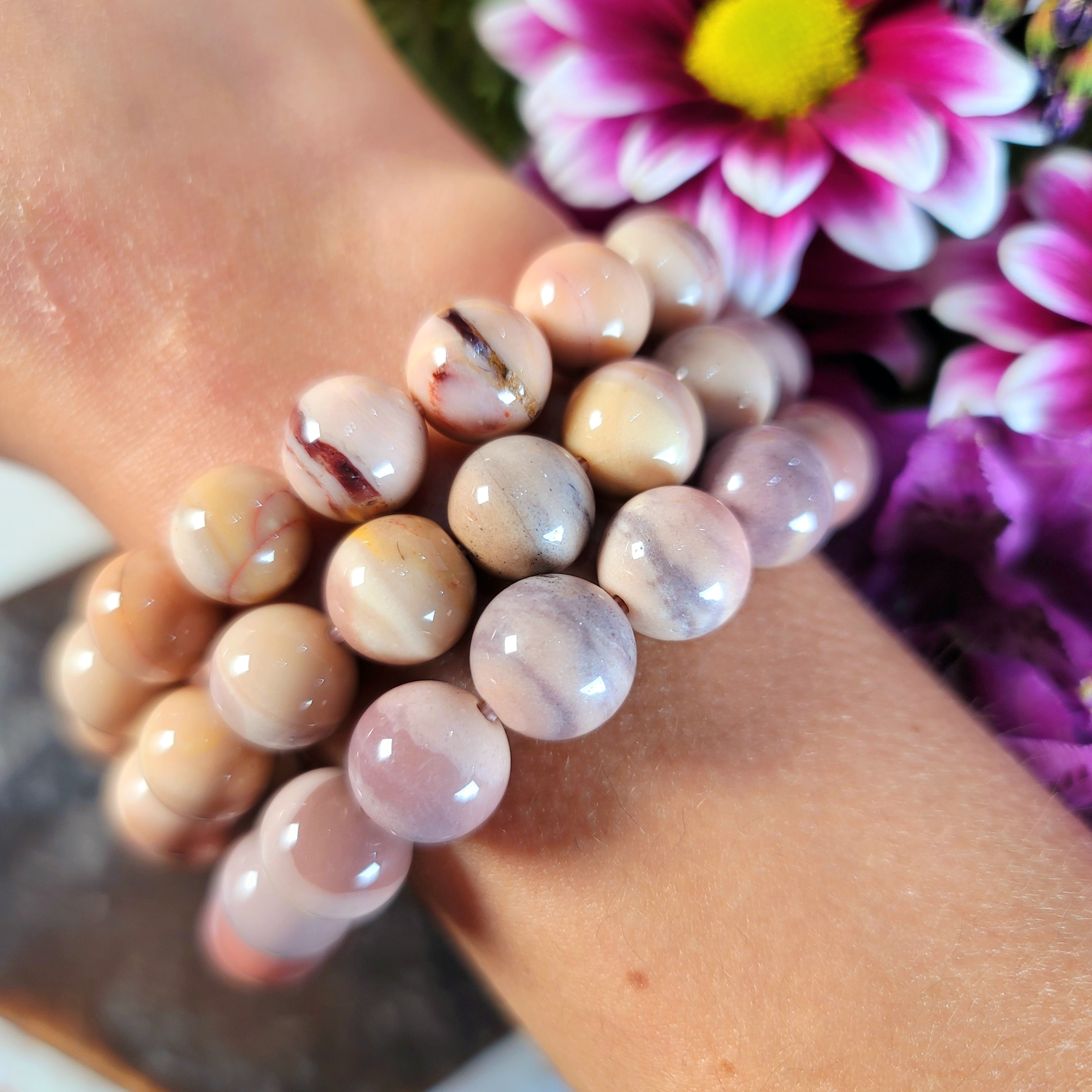 Bicolor Pink And Purple Opal Bracelet (High Quality) for Romance