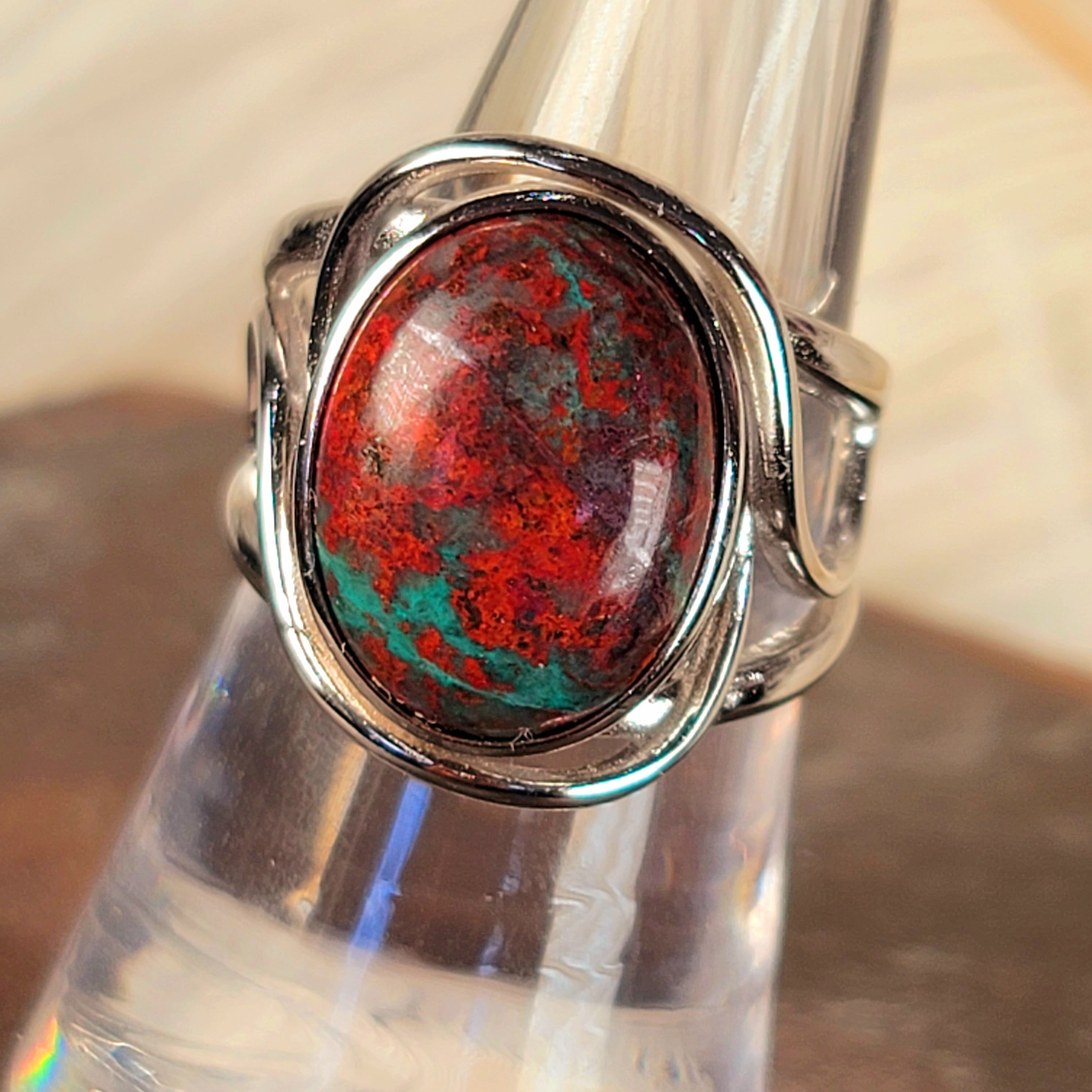 Sonora Sunset Finger Cuff Adjustable Ring .925 Silver for Alchemy, Empowerment and Manifesting
