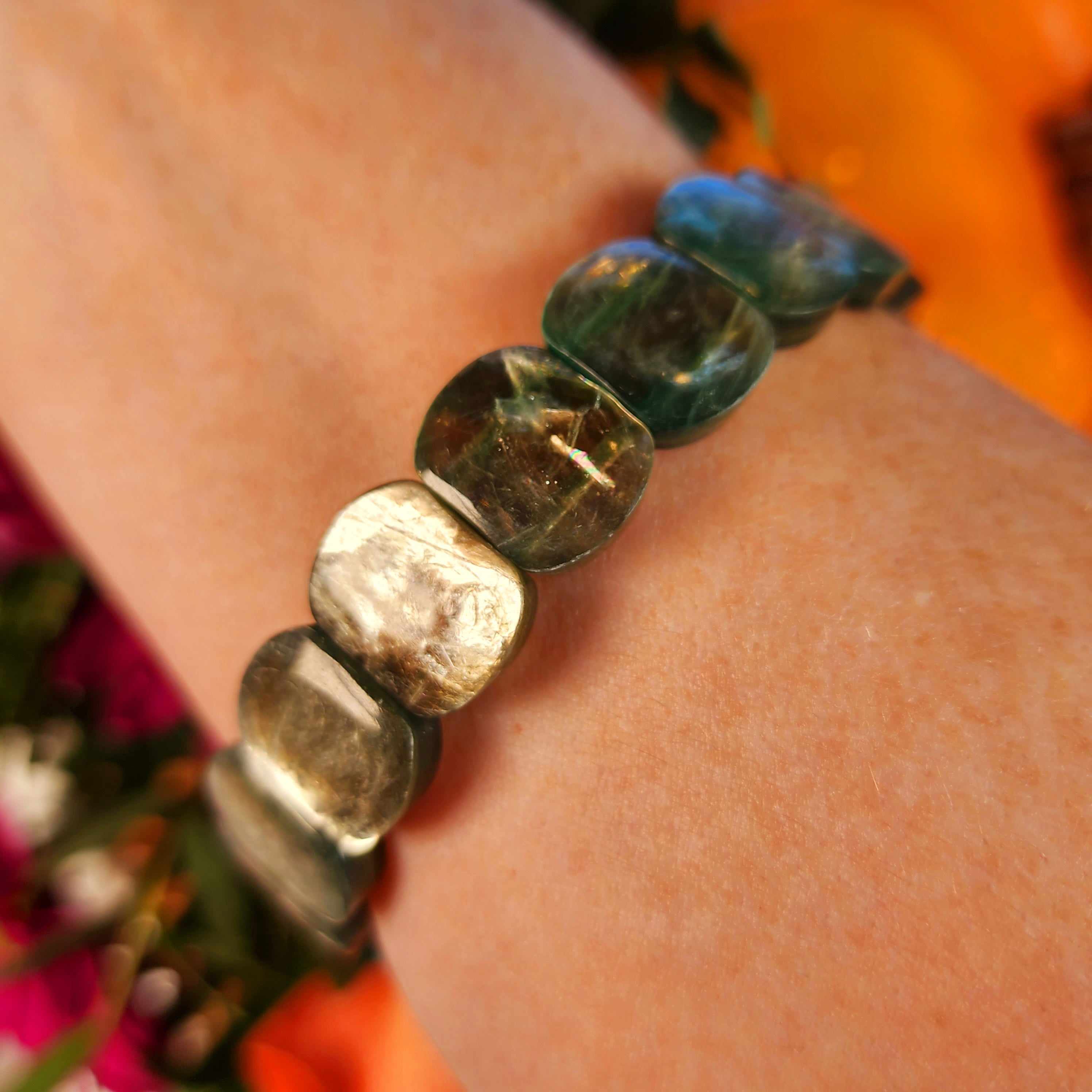 Fuschite Stretchy Bangle Bracelet (AAA Grade) for Emotional and Physical Healing