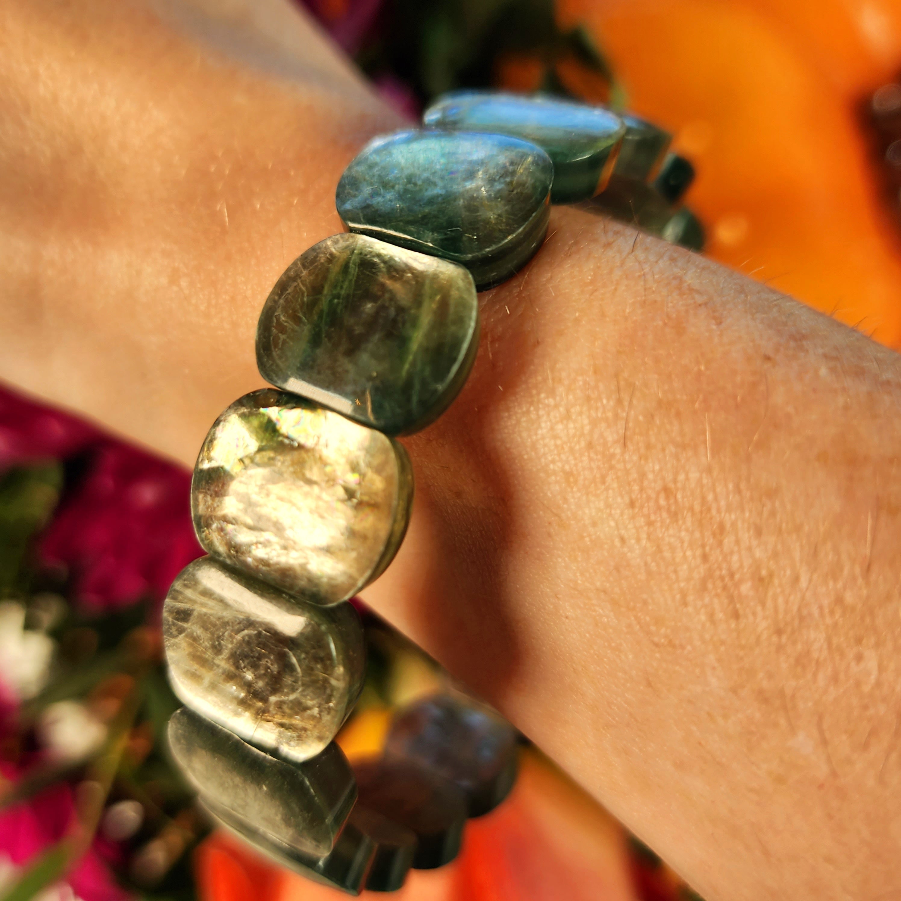 Fuschite Stretchy Bangle Bracelet (AAA Grade) for Emotional and Physical Healing