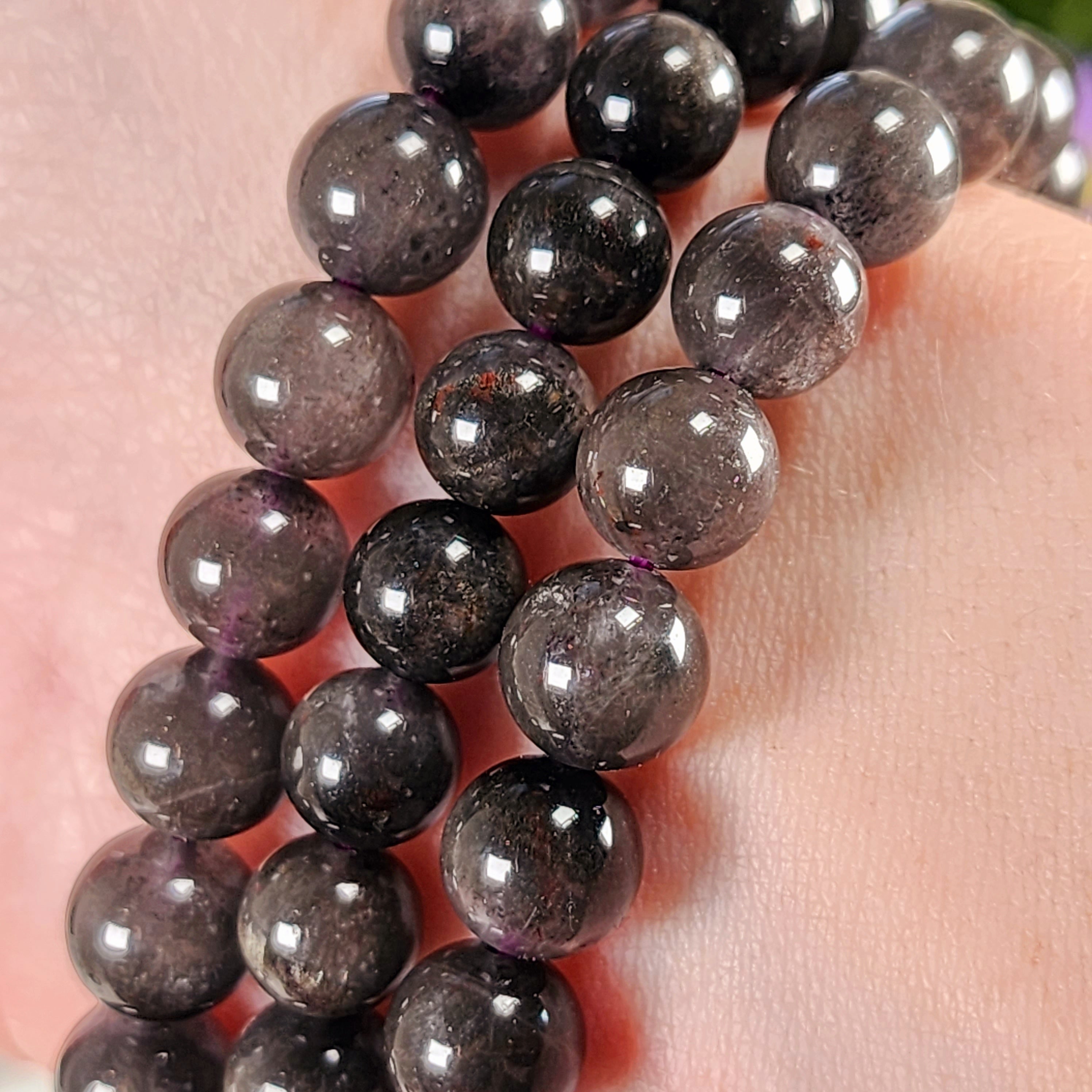 Auralite 23 with Silver Rutile Bracelet (High Quality) for Emotional and Physical Healing