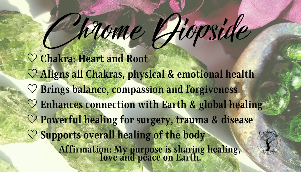 Chrome Diopside & Moldavite Necklace for Emotional Healing and Forgiveness