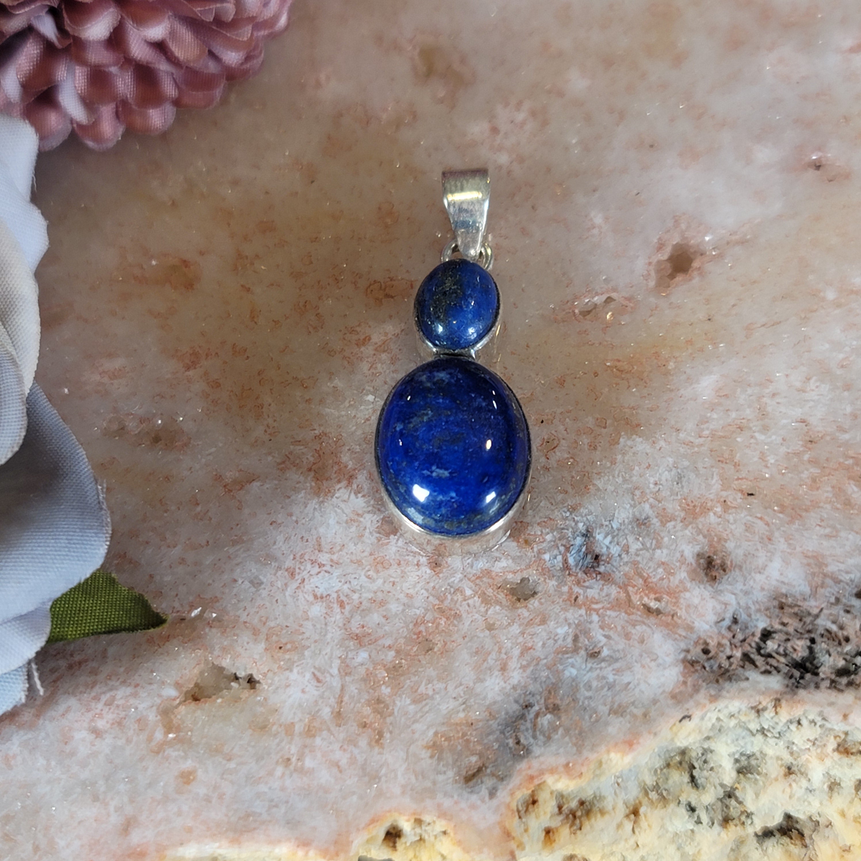Lapis Lazuli Pendant .925 Silver for Embracing the Goddess within You