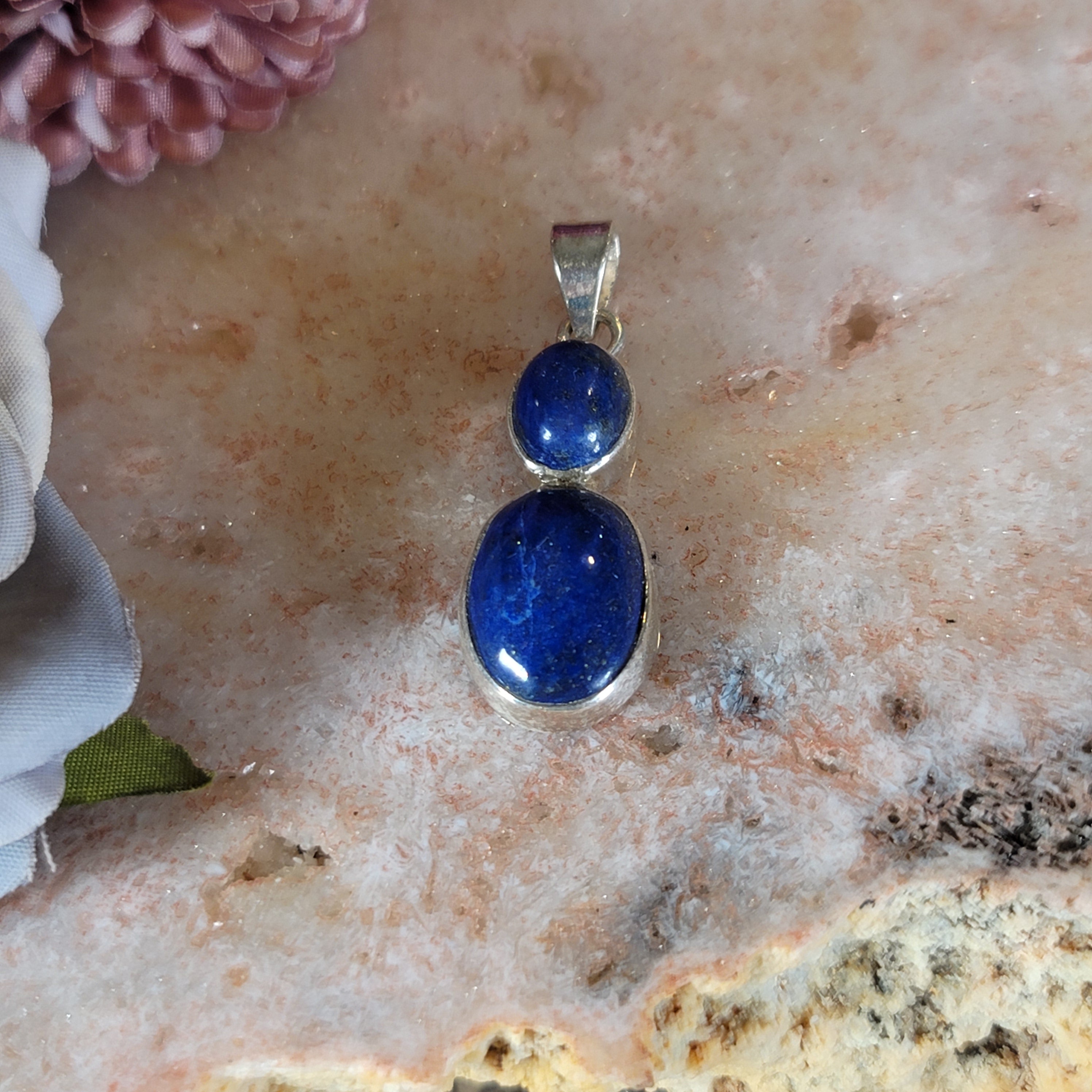 Lapis Lazuli Pendant .925 Silver for Embracing the Goddess within You