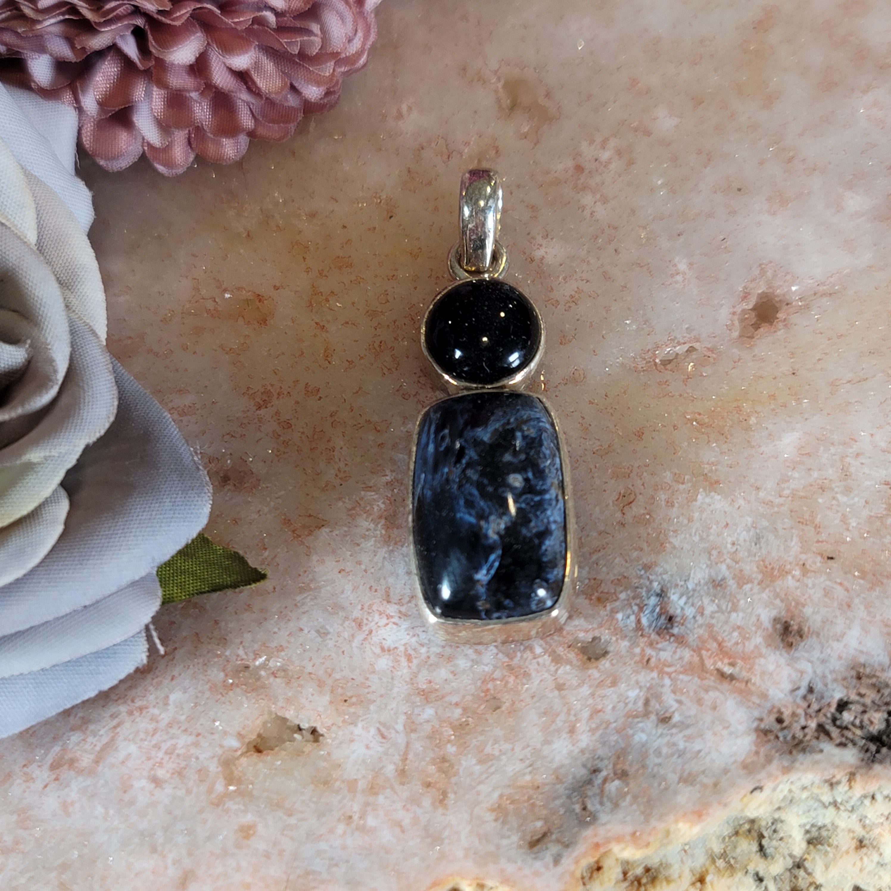 Pietersite Pendant .925 Silver for Intuition, Transformation and Willpower