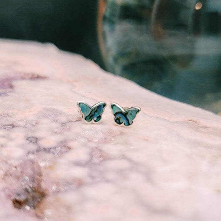 Enchantress Butterfly .925 Silver Studs (Pick your stone) 🦋