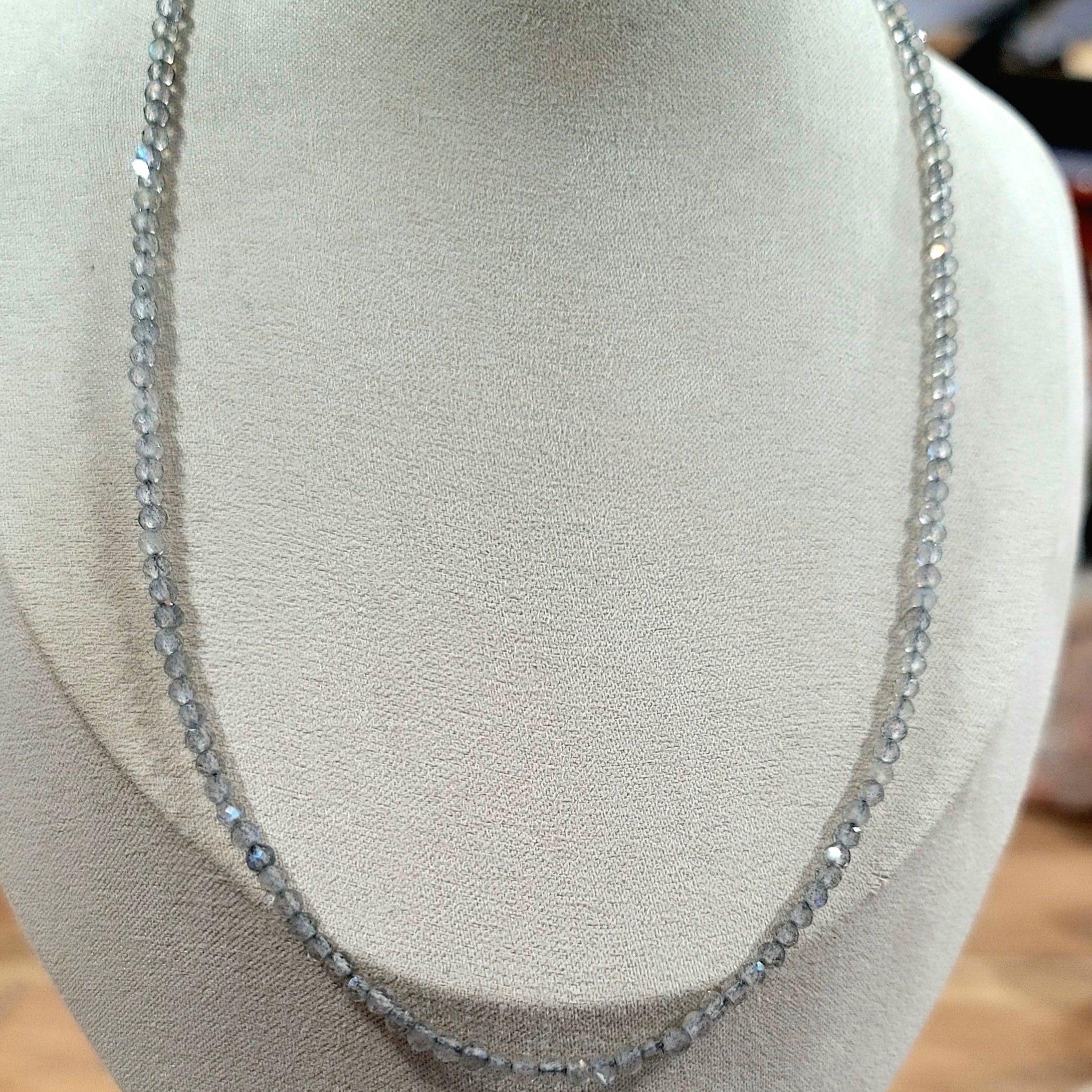 Labradorite Micro Faceted Necklace