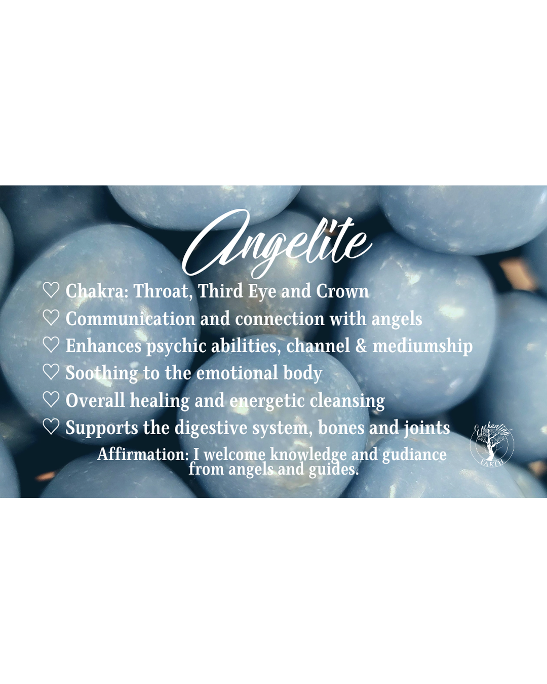 Angelite Bracelet for Communication and Connection with the Angelic Realms