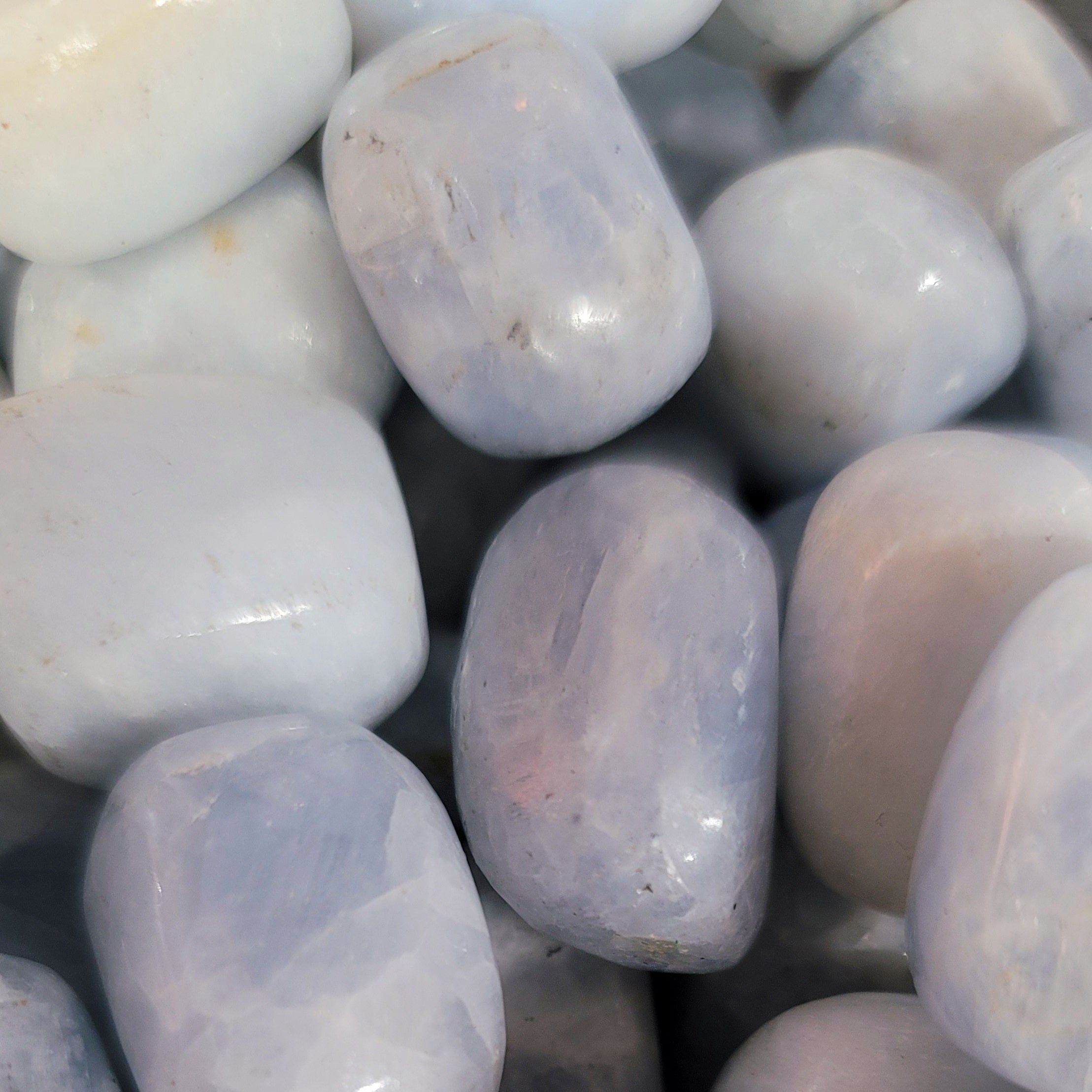Blue Calcite Tumble for Inspiration, Soothing Emotions and Transition with Psychic Abilities