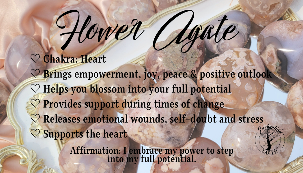 Flower Agate Moon for Empowering you to Blossom