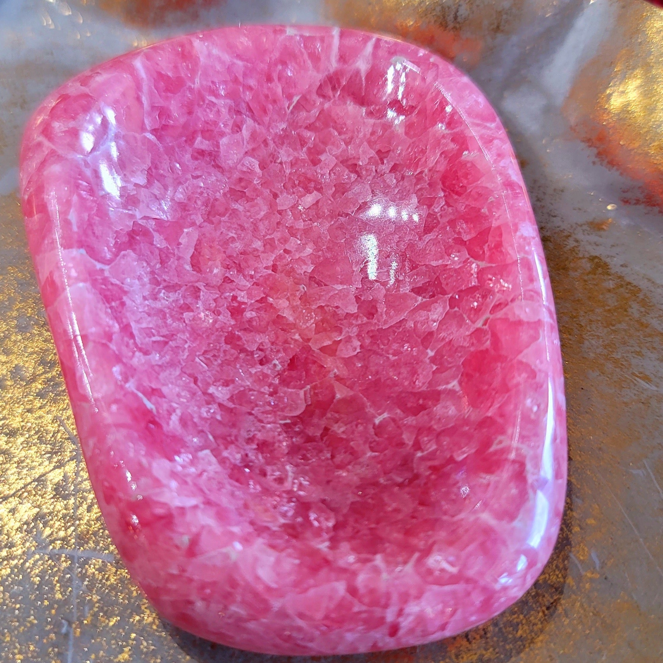 Rhodochrosite Bowl for Heart Healing and Self Love