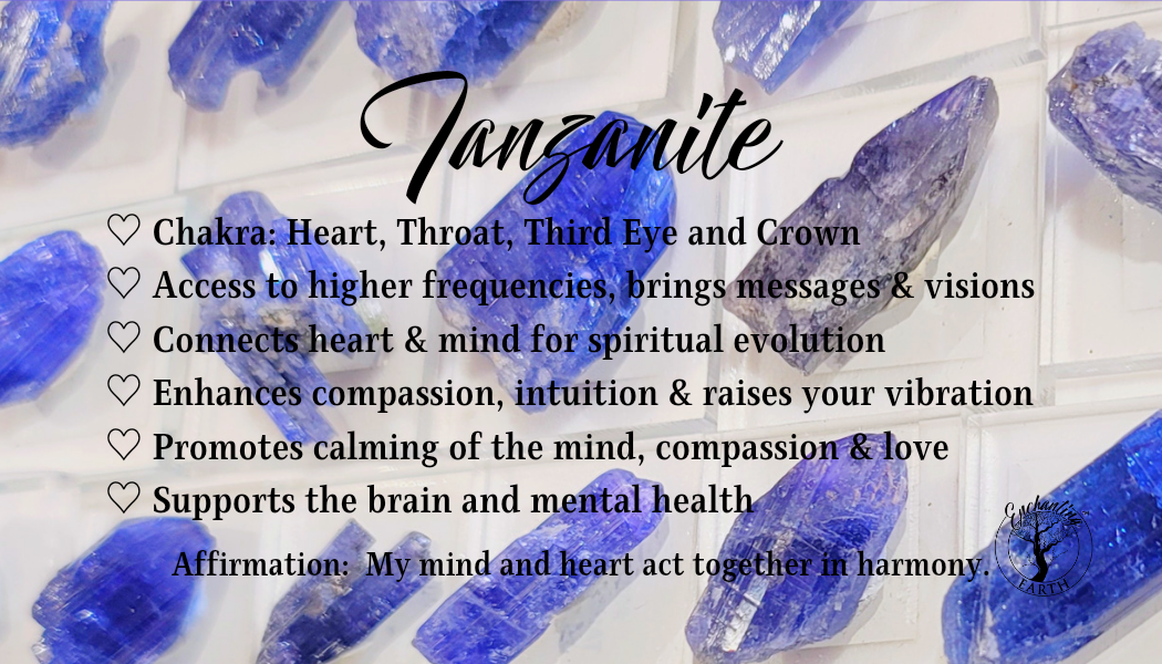 Tanzanite Micro Faceted Necklace for Compassion, Intuition & Raising your Vibration