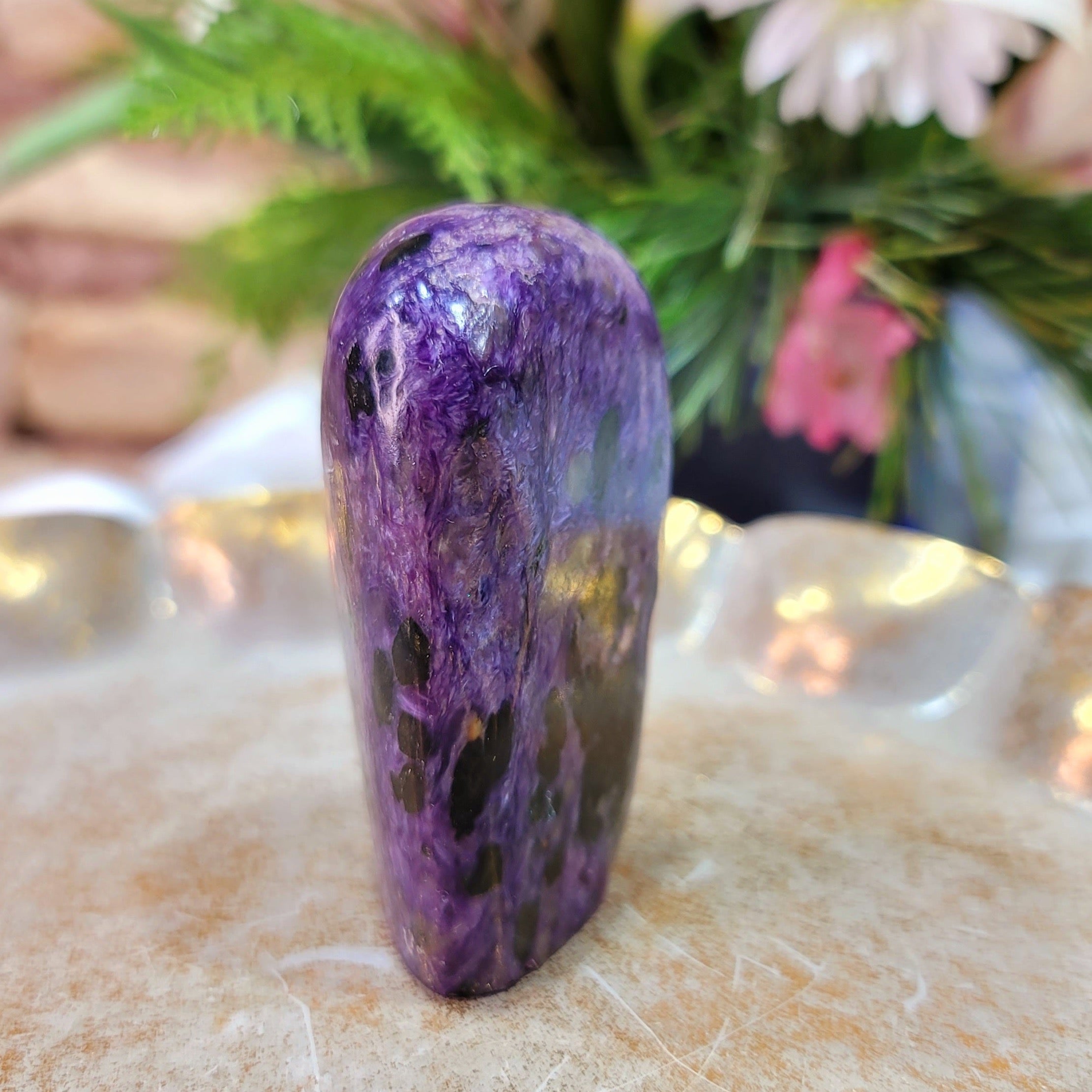Charoite Free Form for Discovering Your Life Path, Intuition and Protection