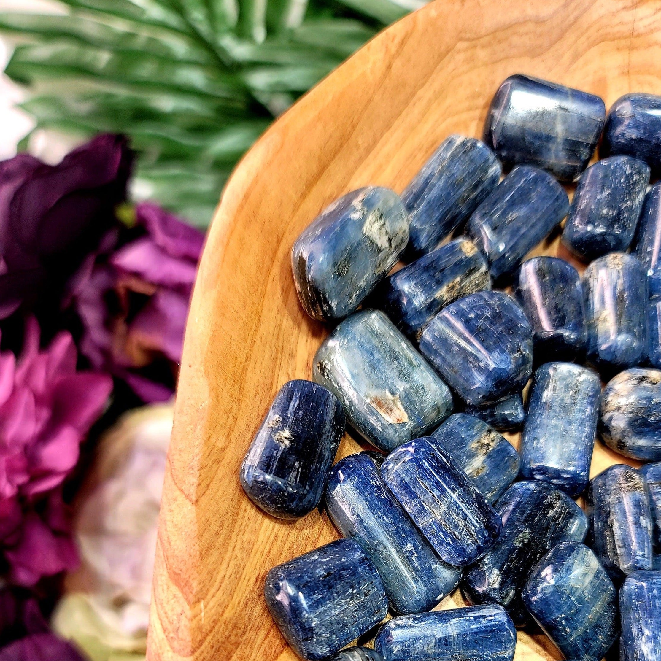 Kyanite Tumble for Speaking your Truth and Overcoming Addiction
