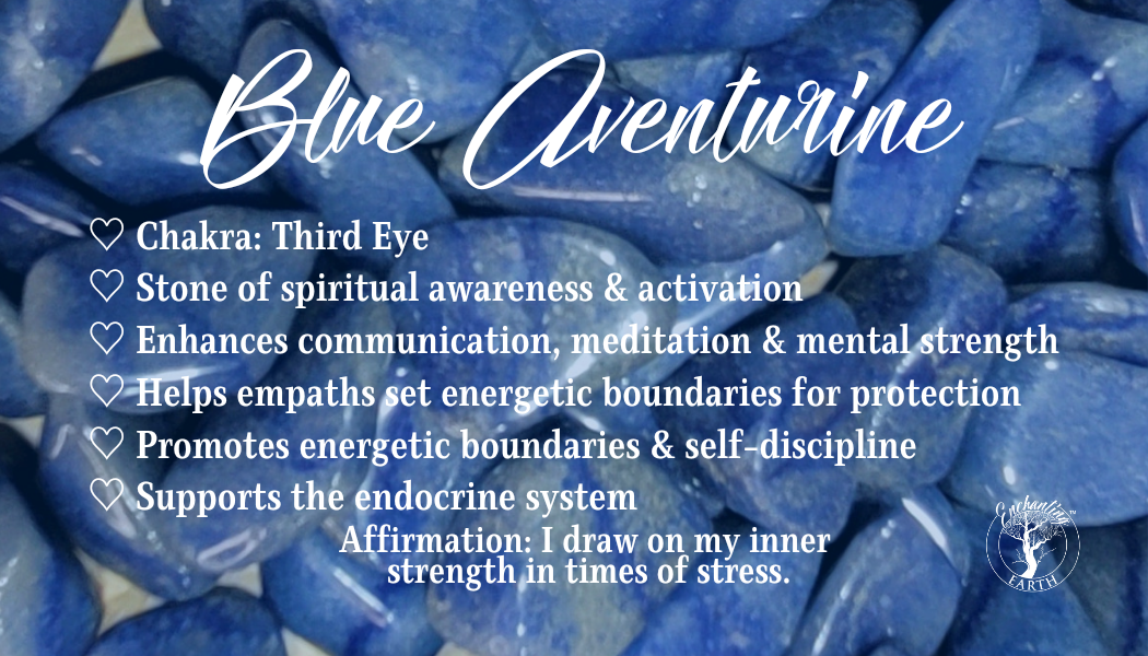 Blue Aventurine Tumble for Meditation and Spiritual Guidance