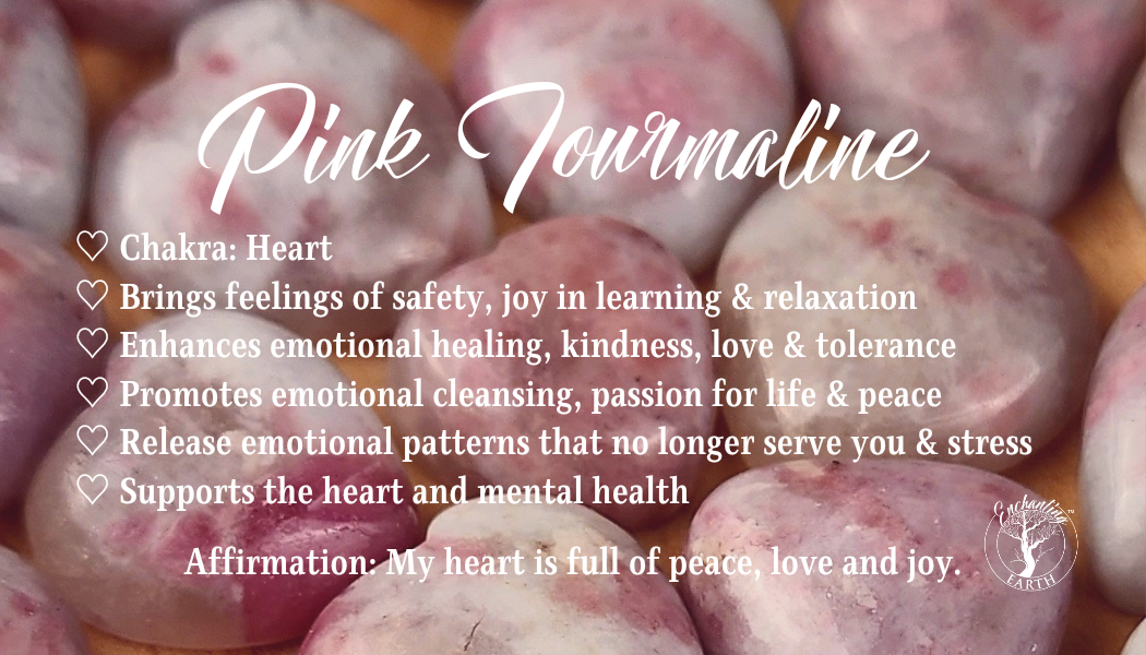 Pink Tourmaline Moon for Emotional Healing, Kindness and Love