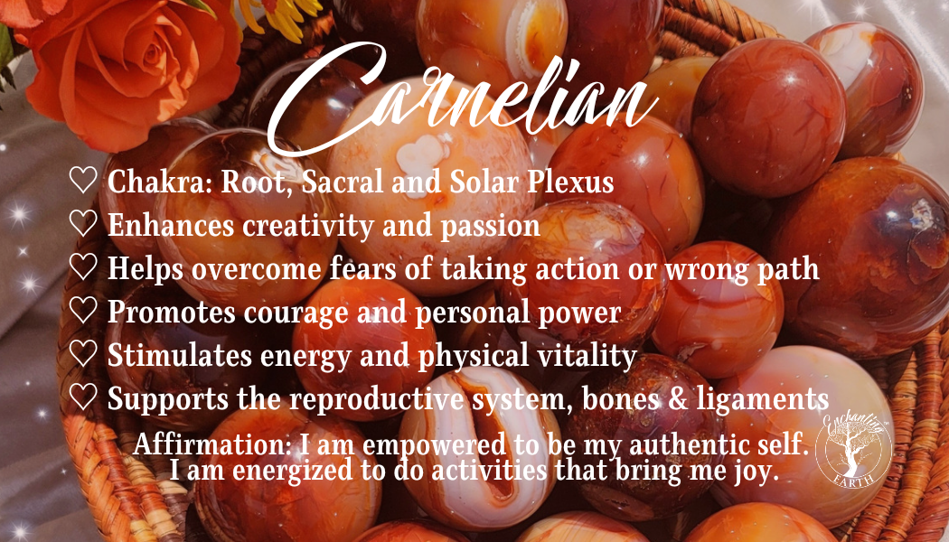 Carnelian Heart for Empowerment and Passion