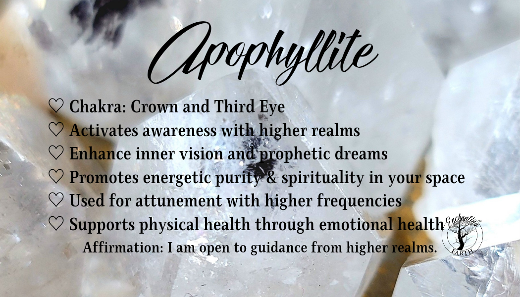 Apophyllite Pendant for Awareness, Purity and Spirituality