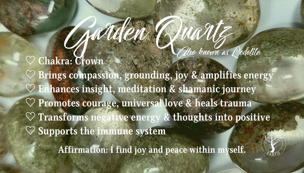 Garden Quartz Heart Bracelet for Insight, Meditation & Shamanic Journey