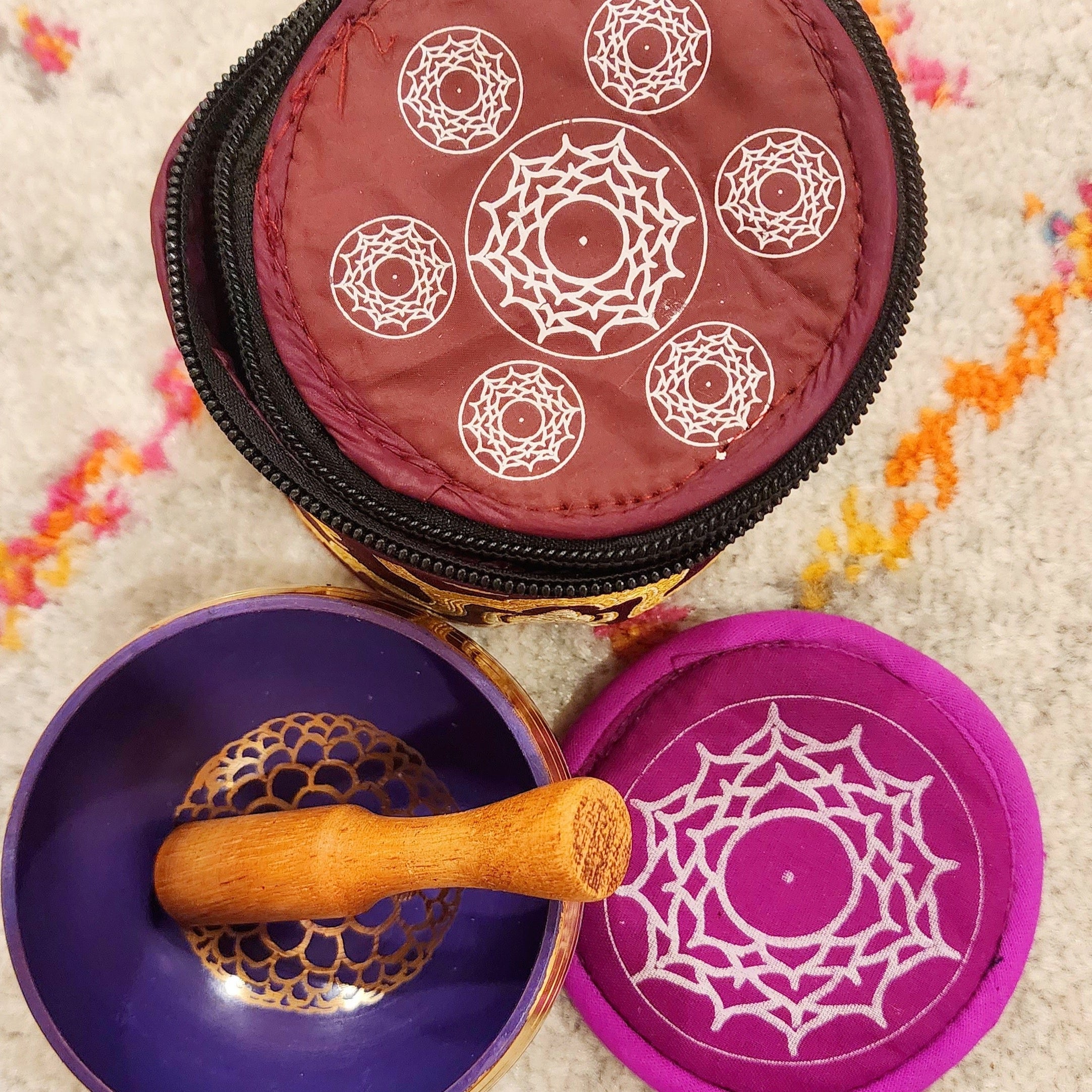 Chakra Singing Bowl Set for Meditation and Sound Healing