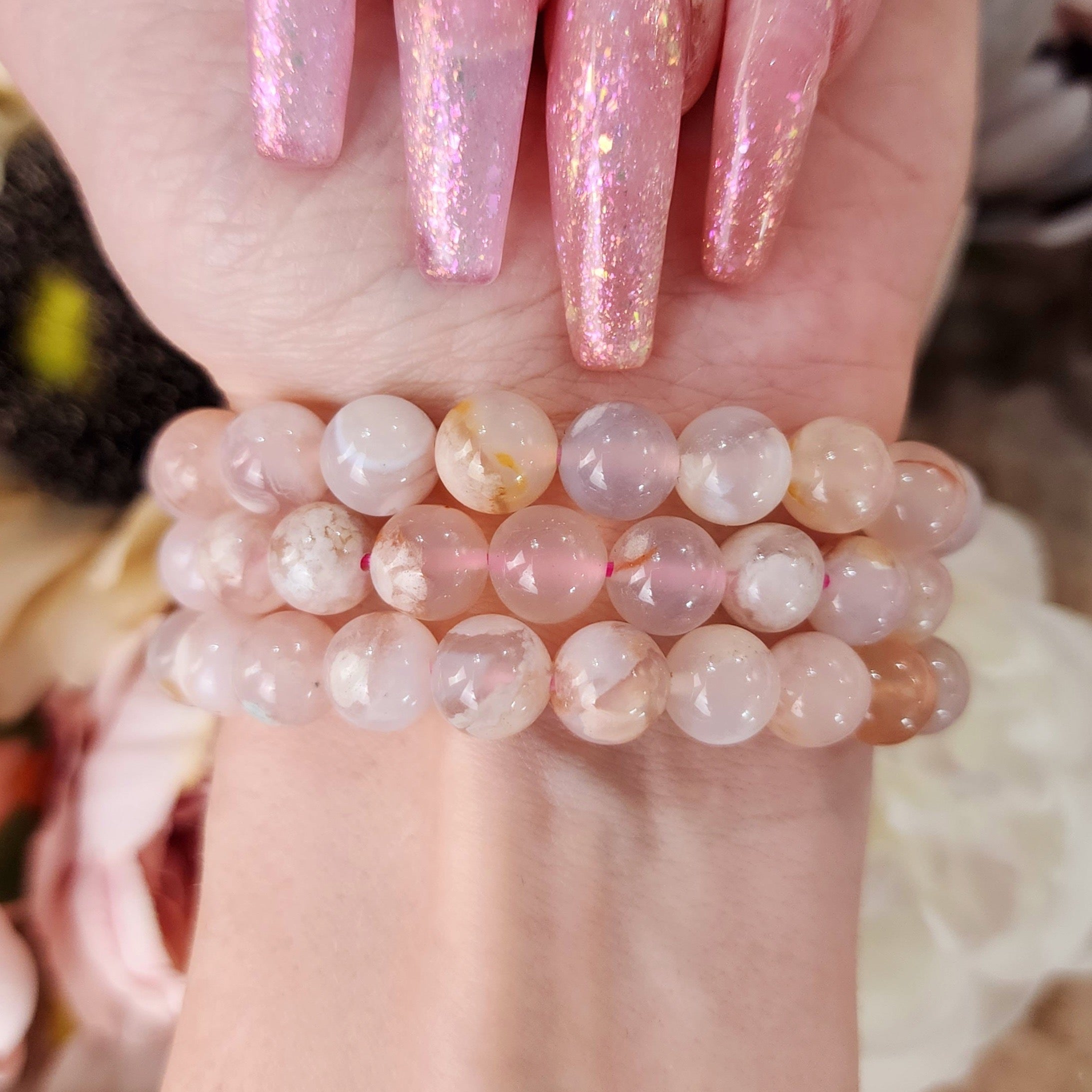 Flower Agate Bracelet for Blossoming into your Full Potential