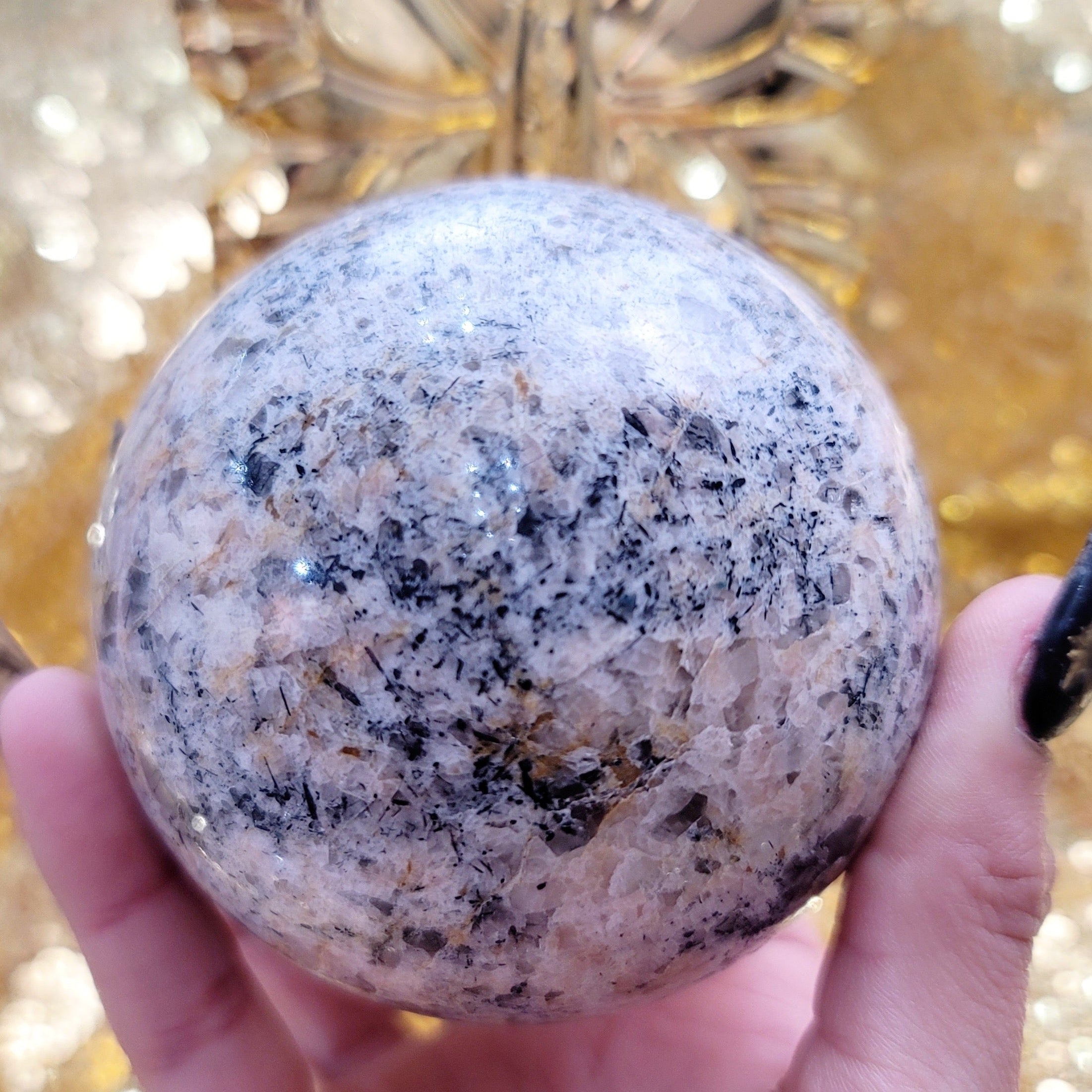 Earth Euphoralite Sphere for Grounding, Strength, Health, Awareness and Earth Connection
