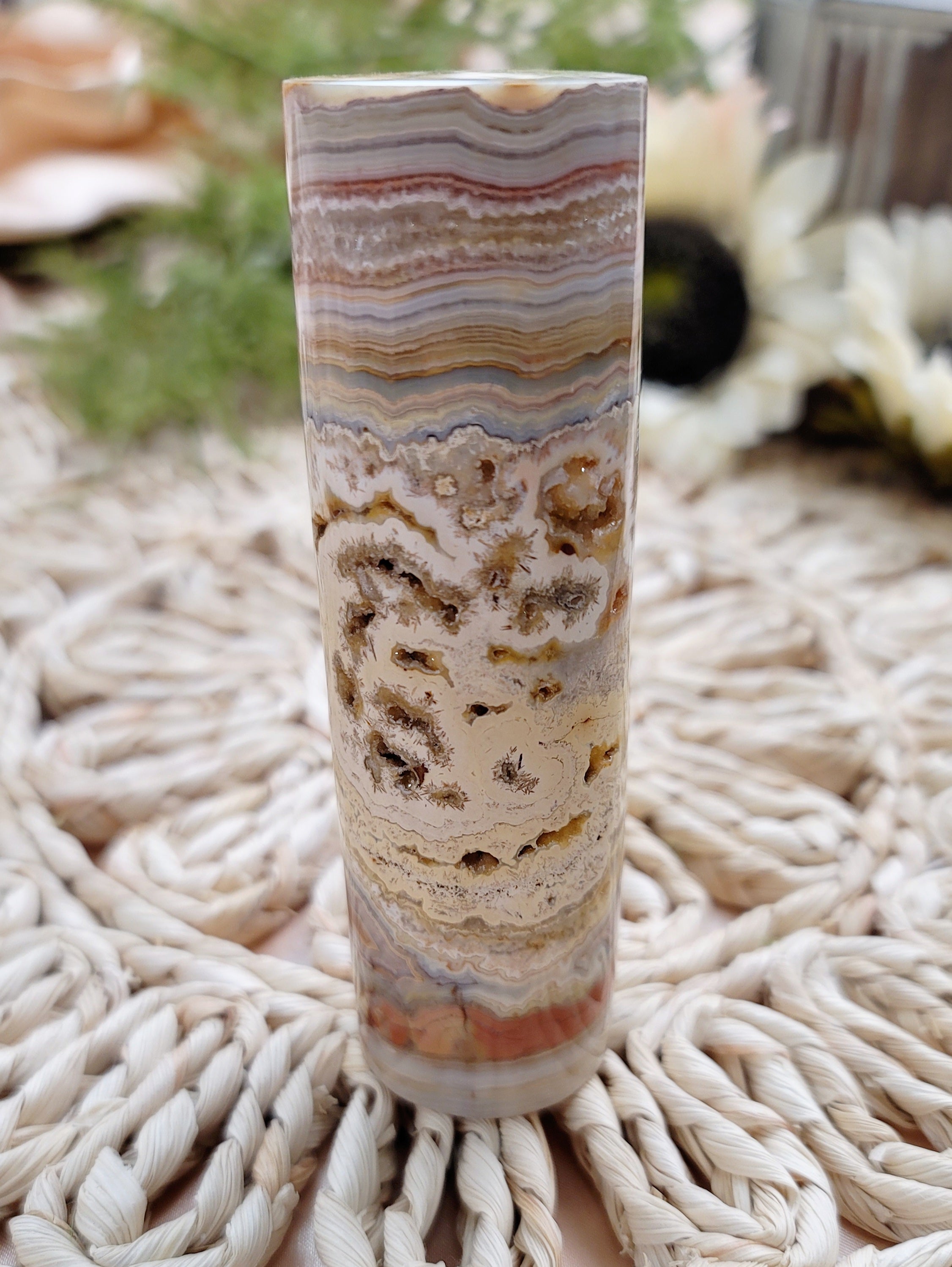 Red Lace Agate Harmonizer for Creating a Positive Reality