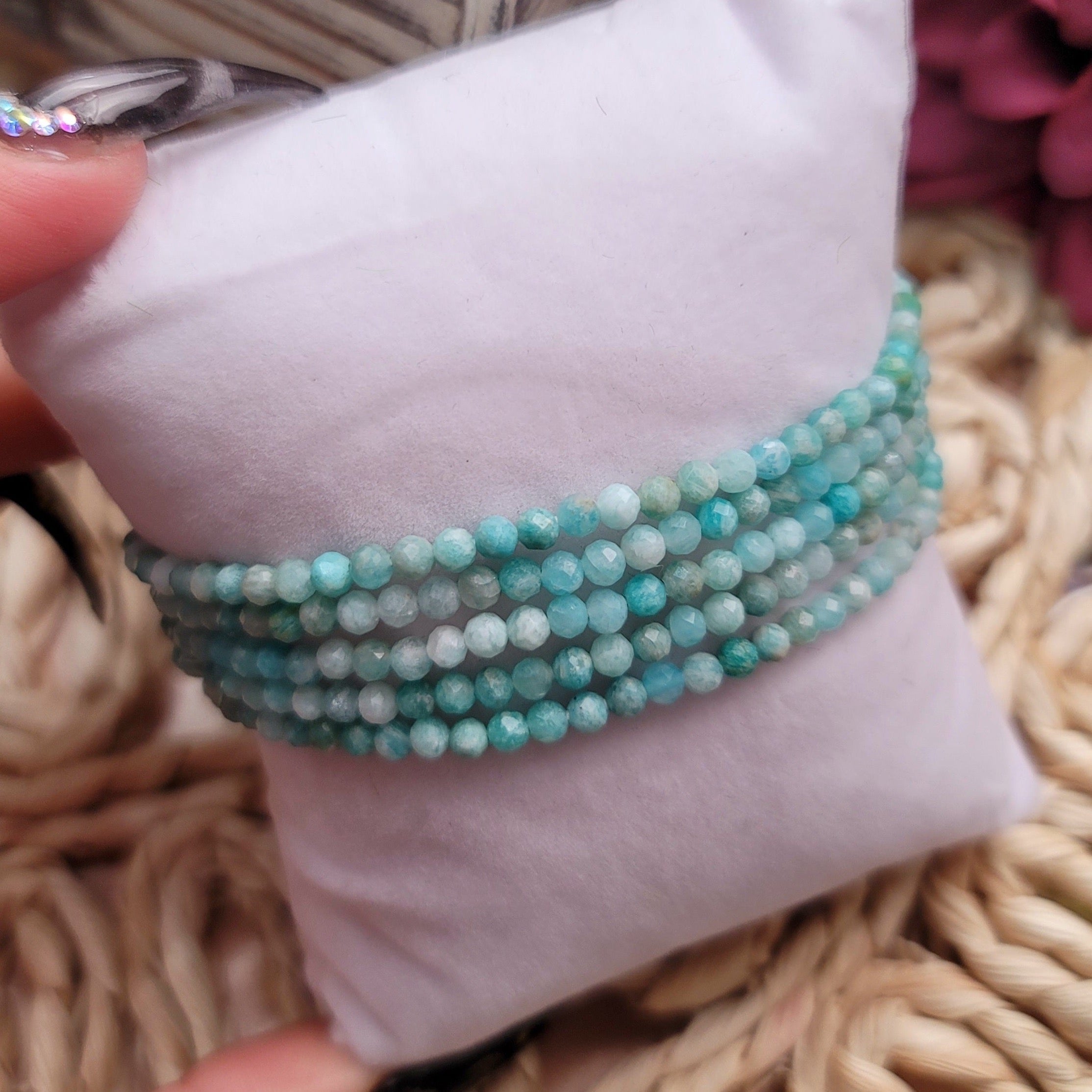 Amazonite Faceted Bracelet for Speaking Your Truth
