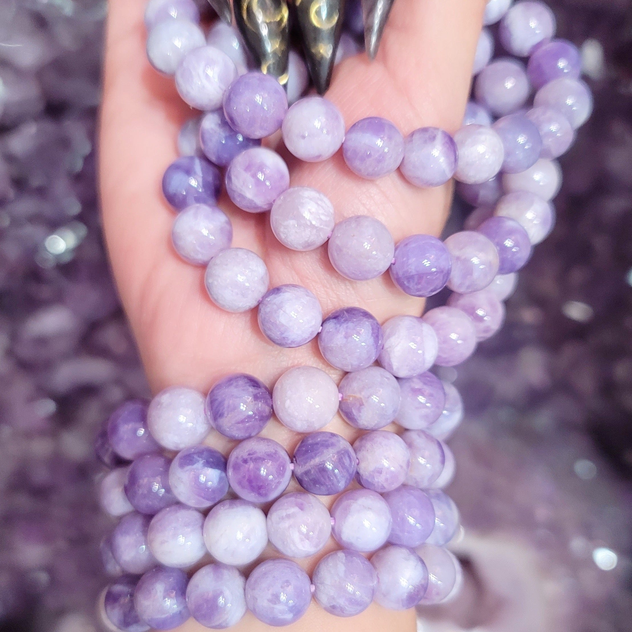 Lavender Jade Bracelet for Acceptance and Serenity