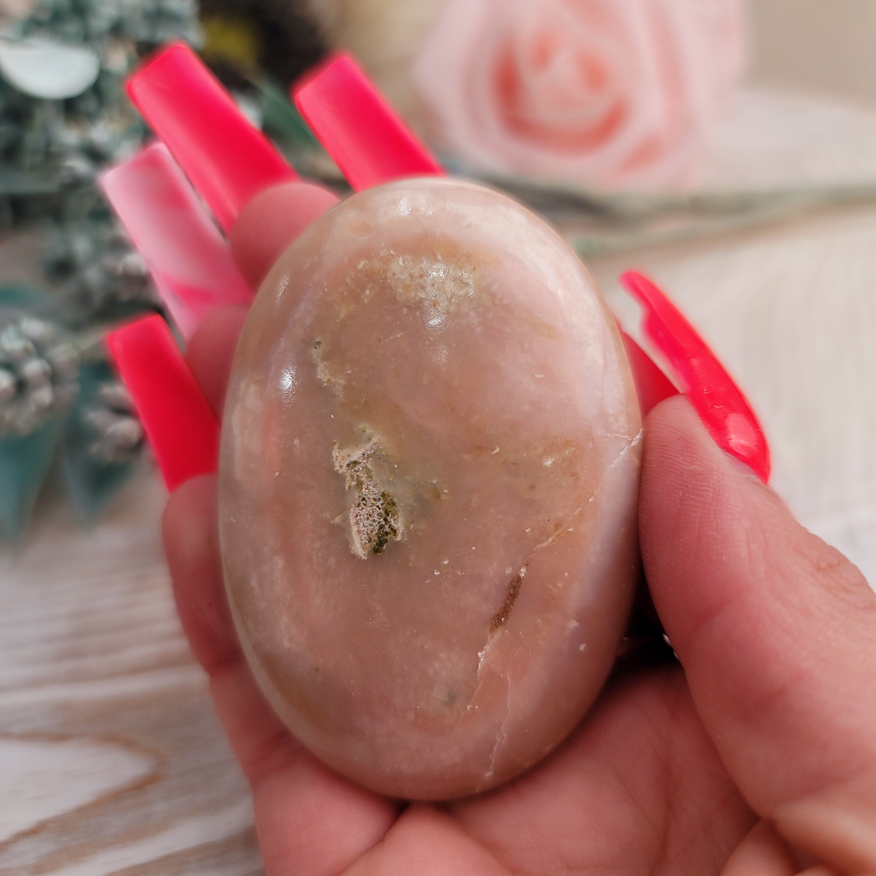 Peruvian Pink Opal Nugget for Love, Romance & Tranquility