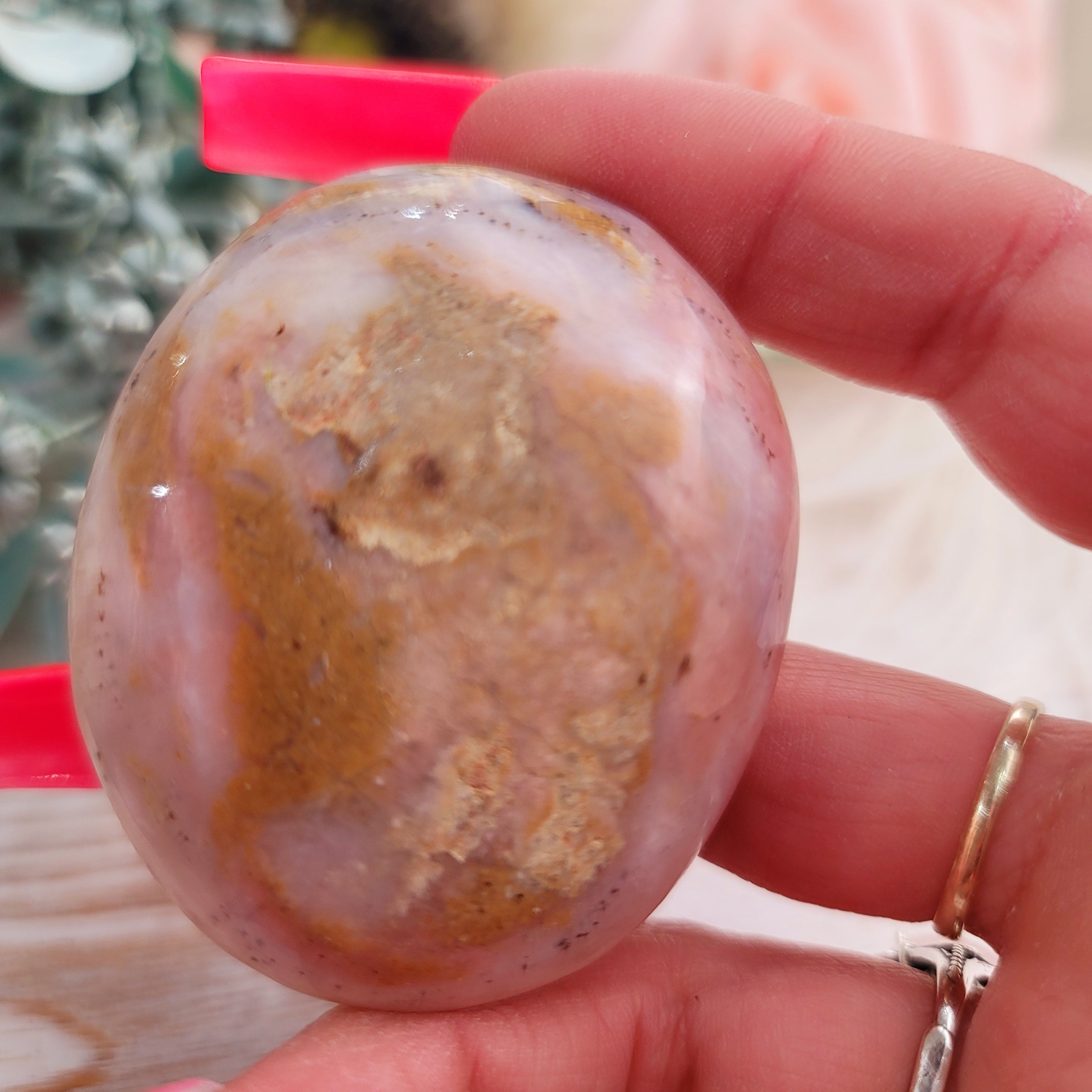 Peruvian Pink Opal Nugget for Love, Romance & Tranquility