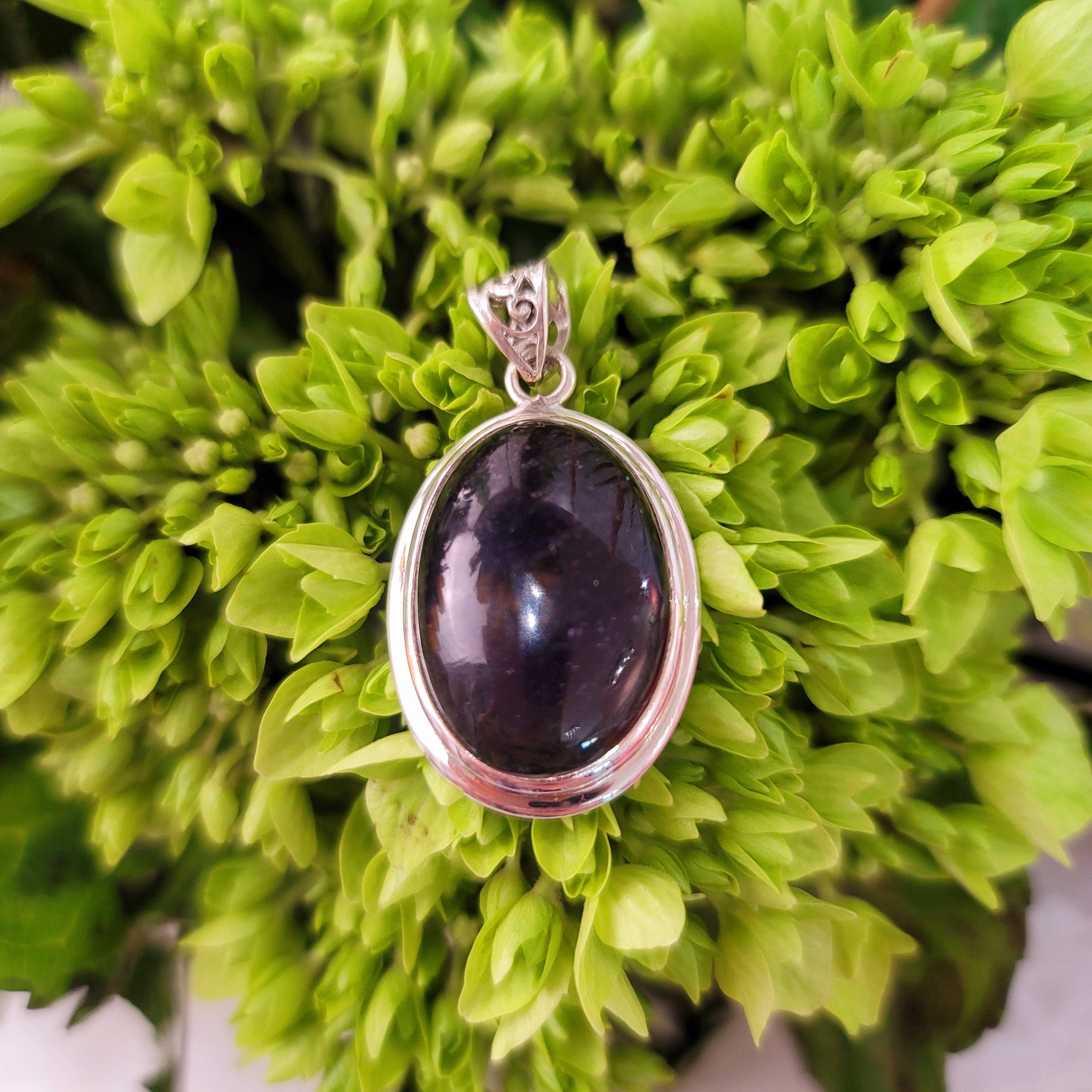Iolite with Sunstone Pendant for Sharp Intuition & Visions