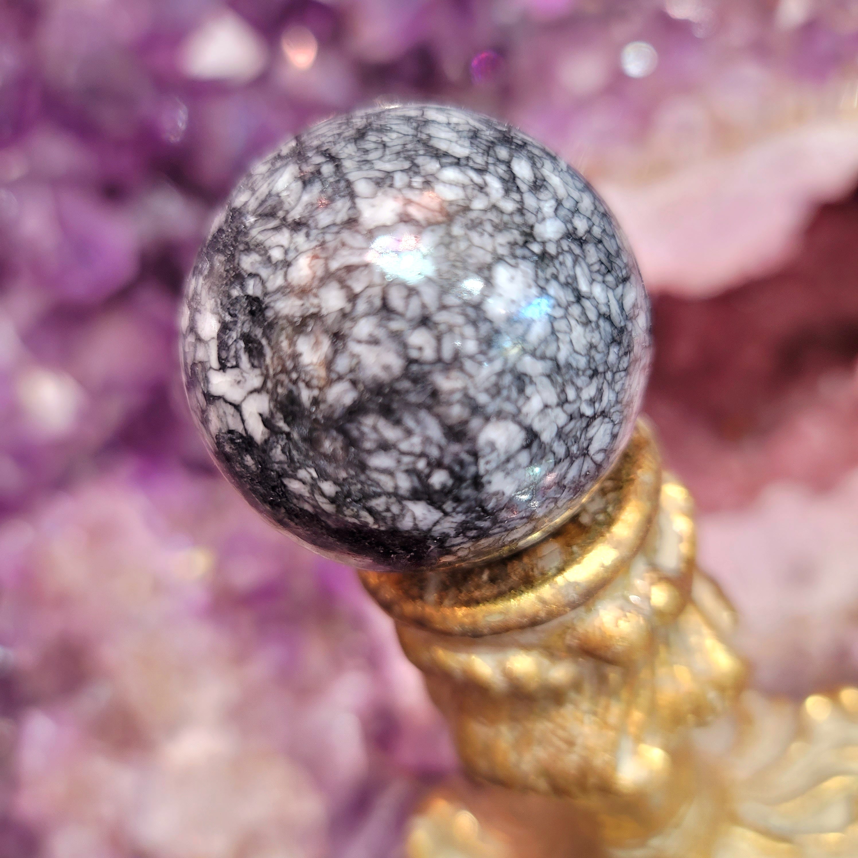 Pinolite Sphere for Calm Emotions and Strength