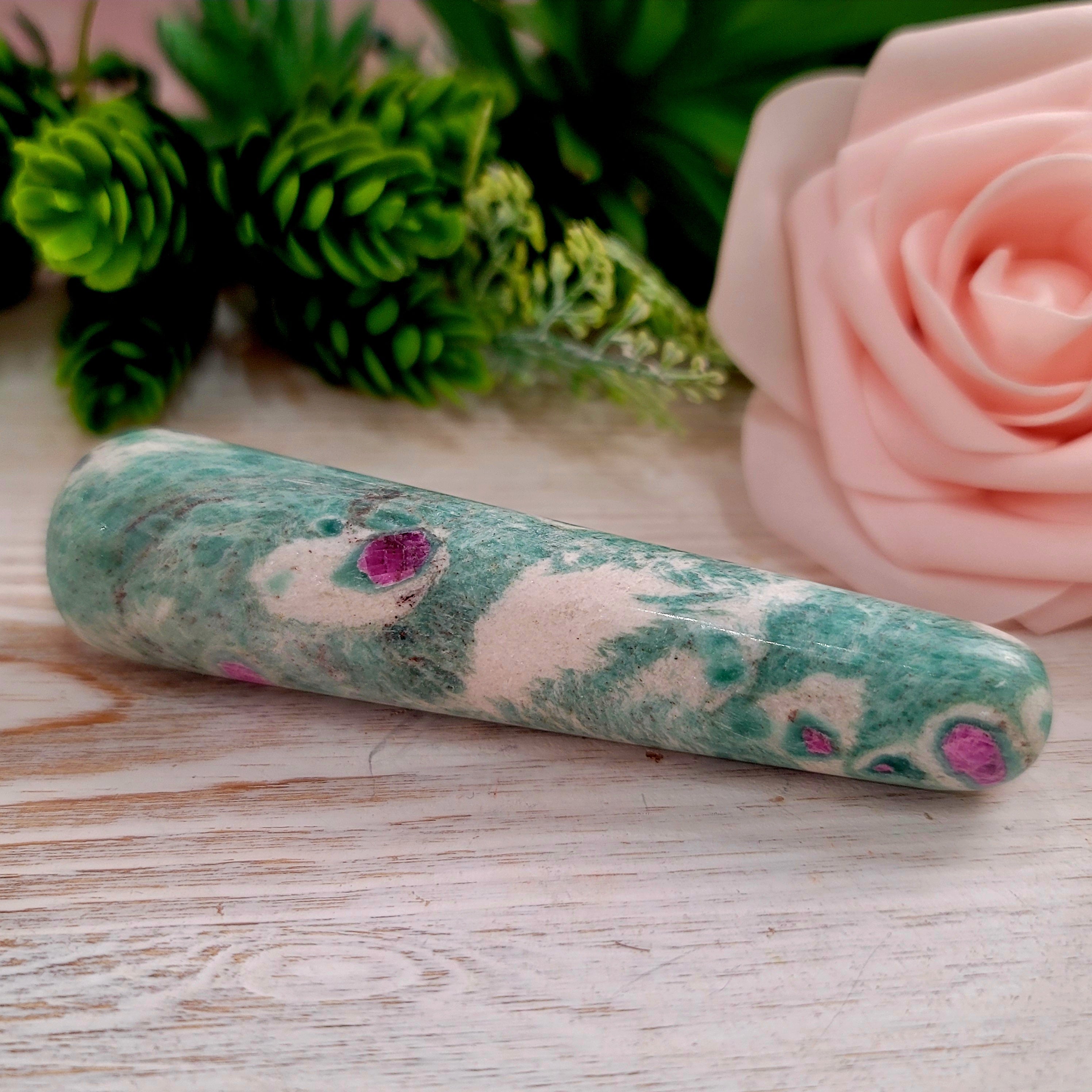 Ruby Fuchsite Wand for Courage, Strength and Passion