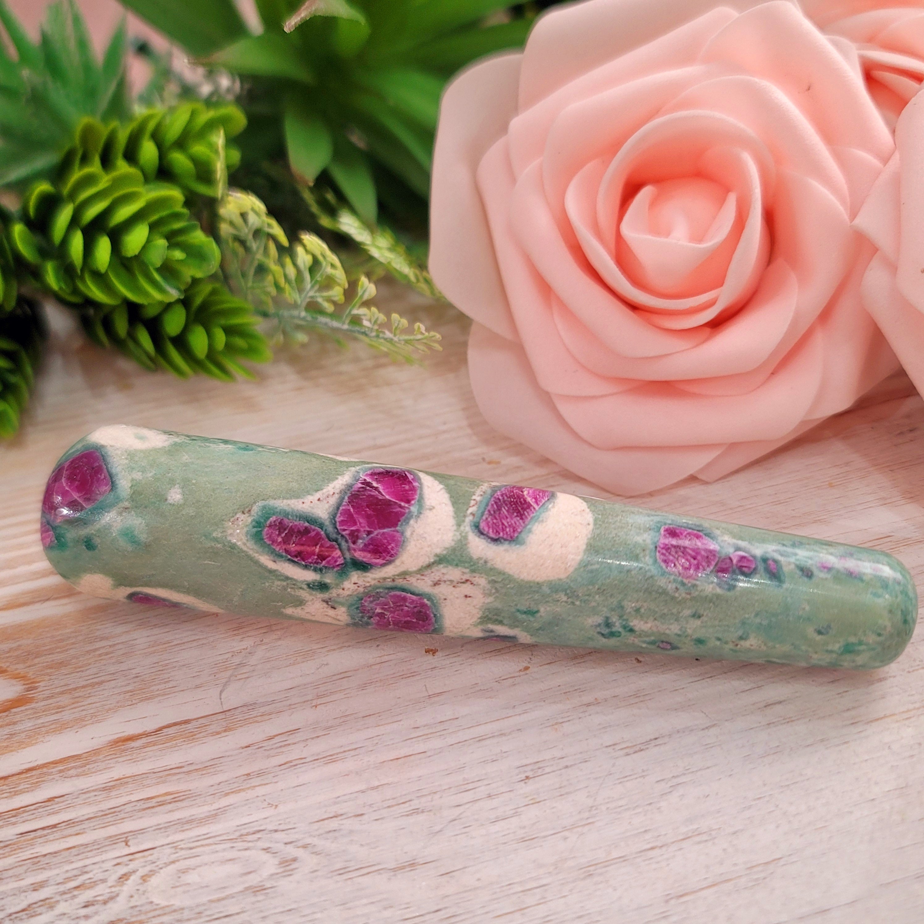 Ruby Fuchsite Wand for Courage, Strength and Passion