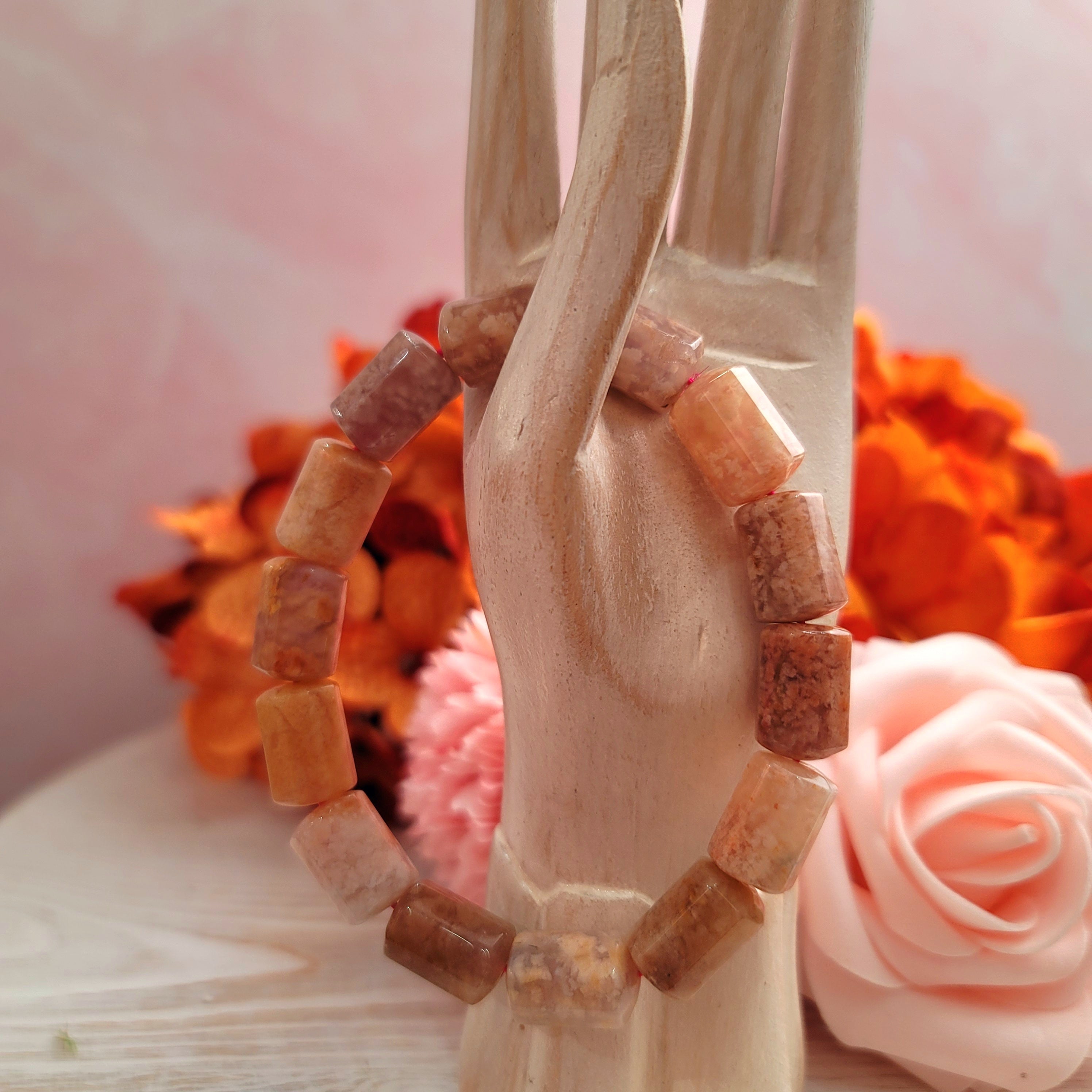 Lodalite Blossom Cylinder Bracelet for Compassion and Self Love